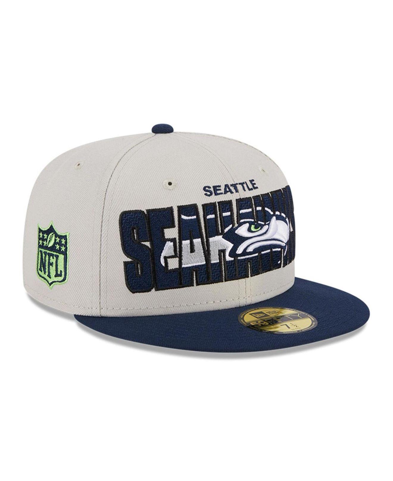 KTZ Stone, College Navy Seattle Seahawks 2023 Nfl Draft On Stage