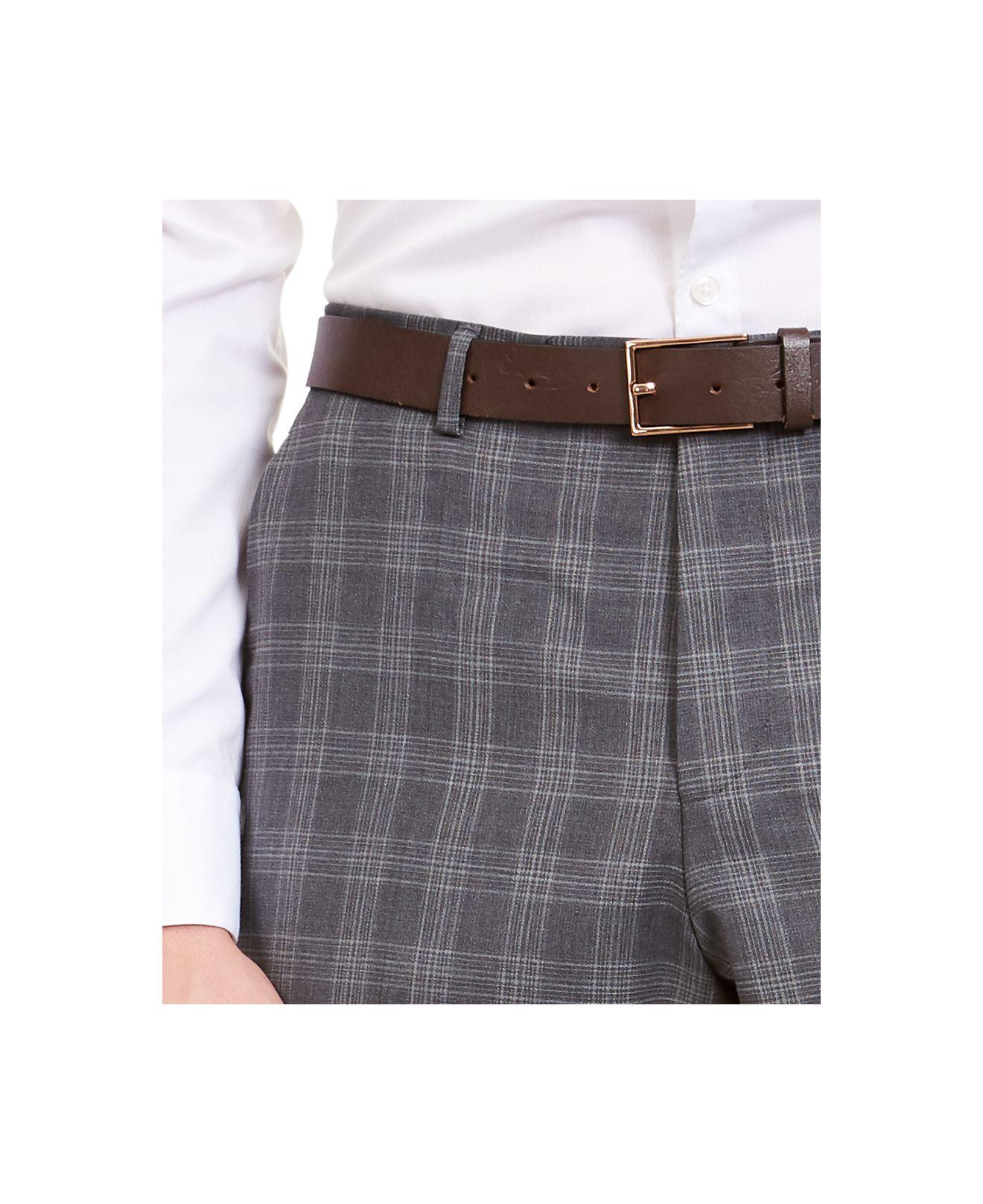 dark gray plaid pants