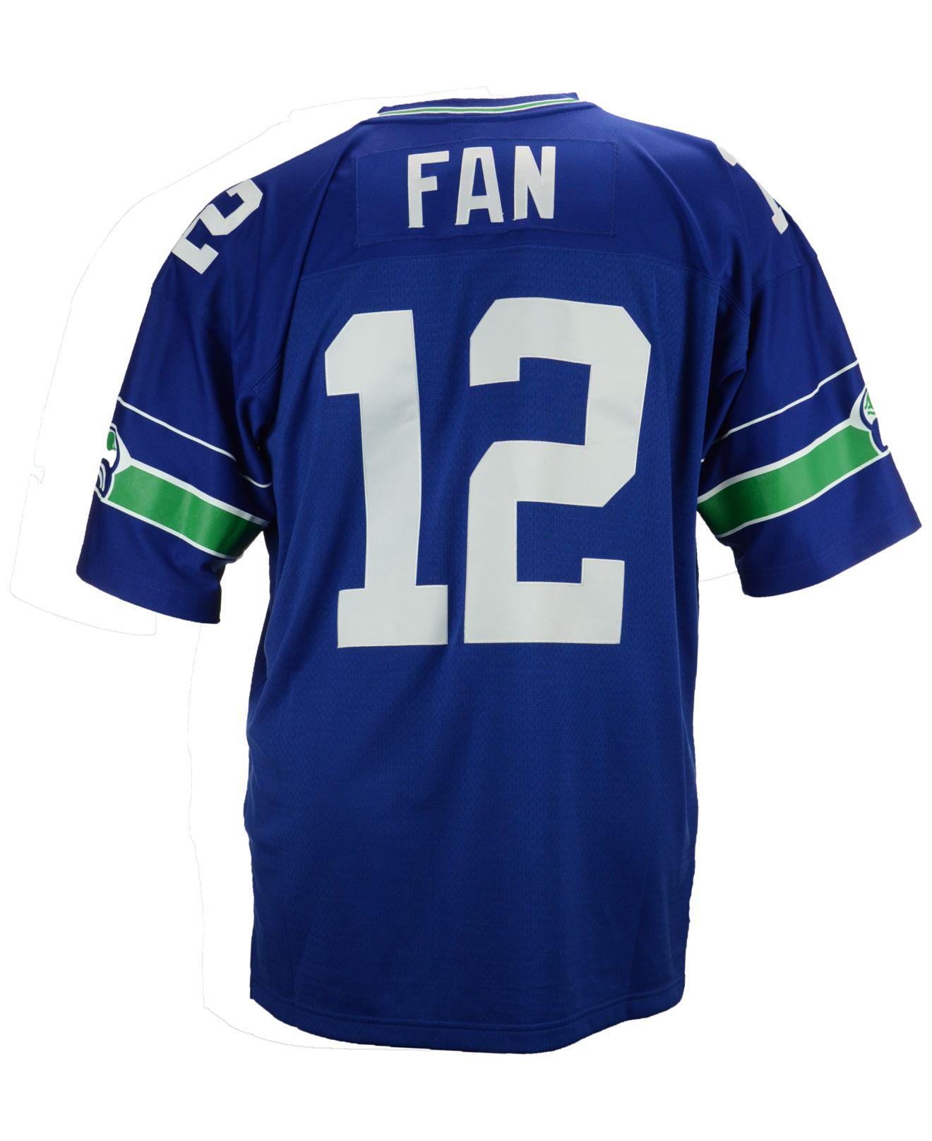 Mitchell & Ness Synthetic Men's Fan 12 Seattle Seahawks Replica