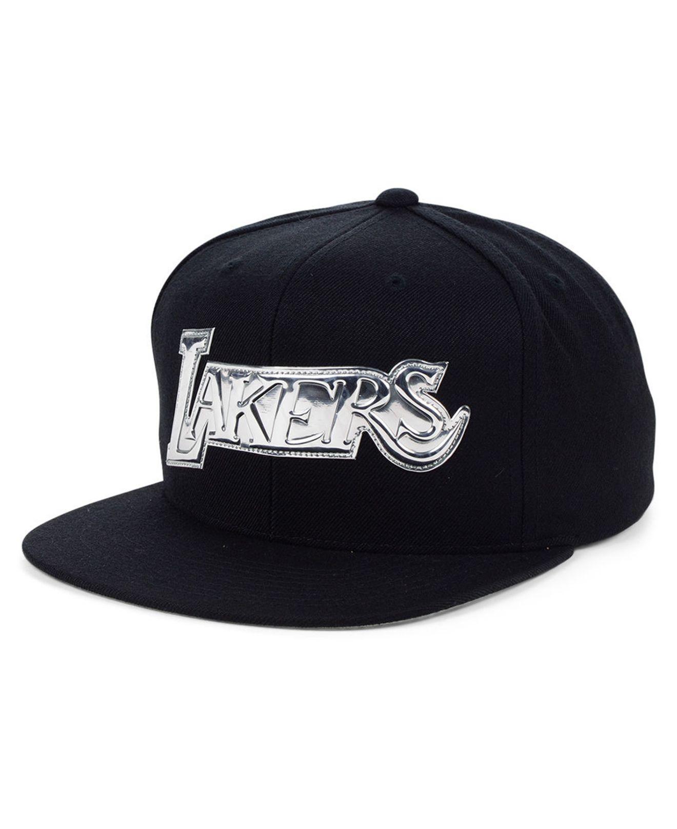 Mitchell & Ness Synthetic Los Angeles Lakers Black And ...