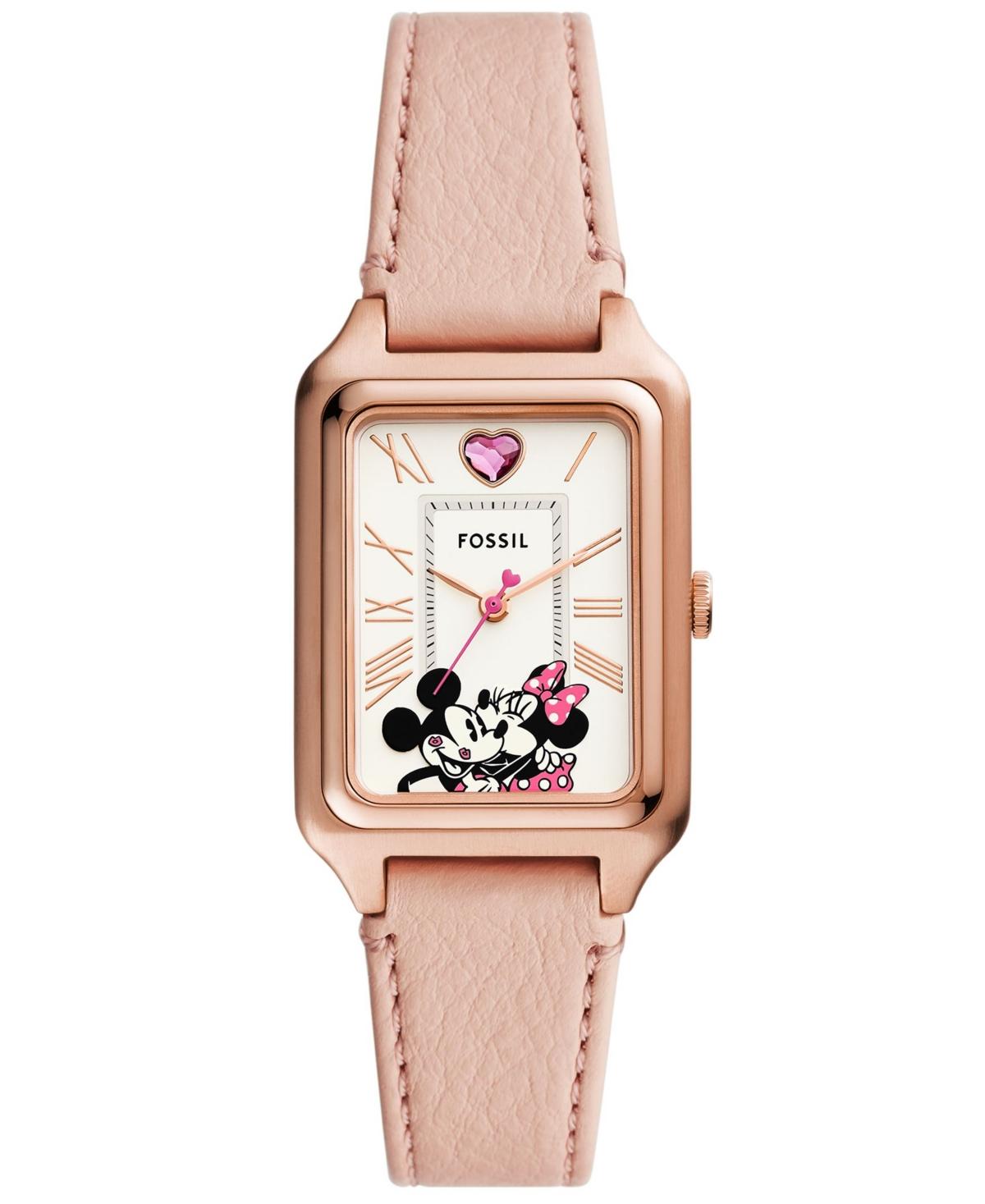 Fossil pink outlet leather watch