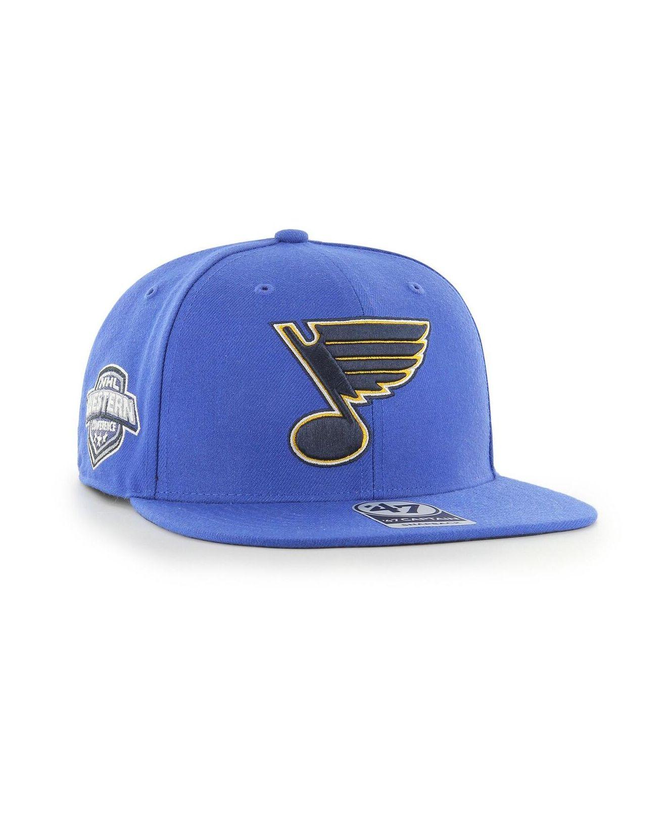 47 Brand Blue St. Louis Blues Sure Shot Captain Snapback Hat for