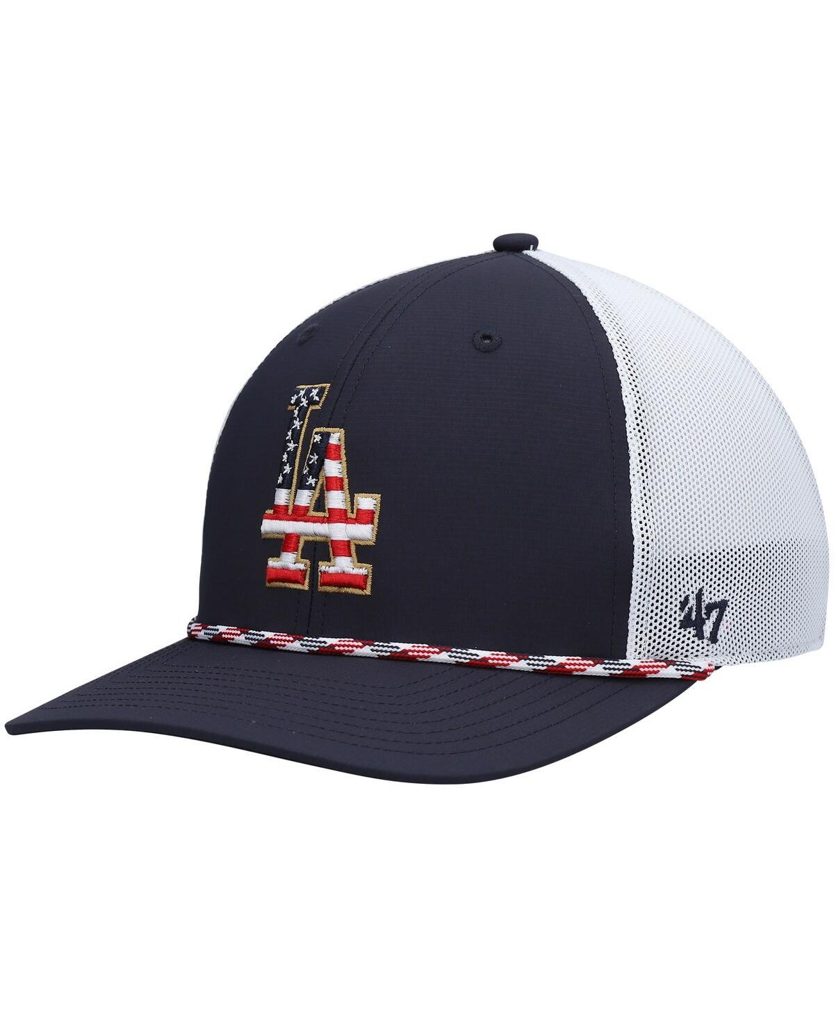 Men's '47 Navy/White Dallas Cowboys Flag Fill Trucker Adjustable Hat