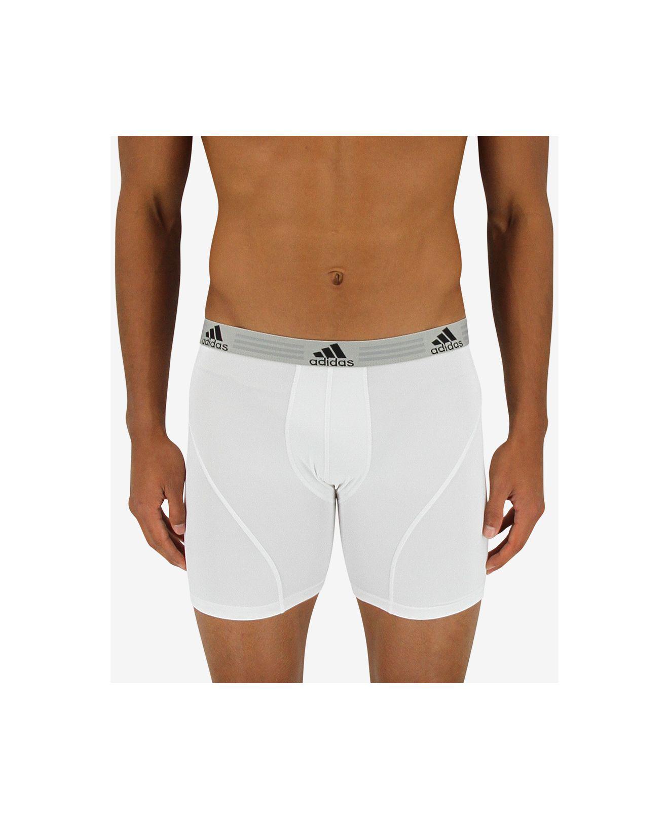adidas Men's 2-pk. Climalite Performance Boxer Briefs in White for | Lyst