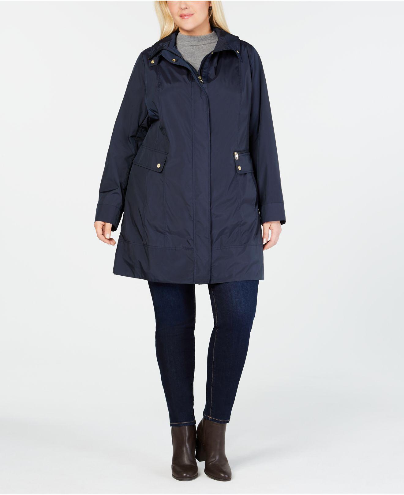 plus size packable raincoat