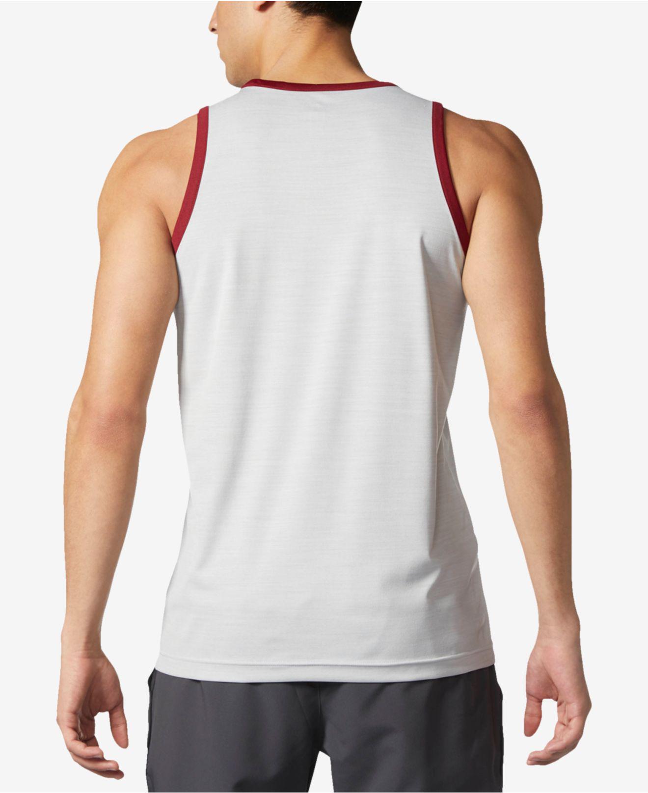 adidas men's heathered tank top