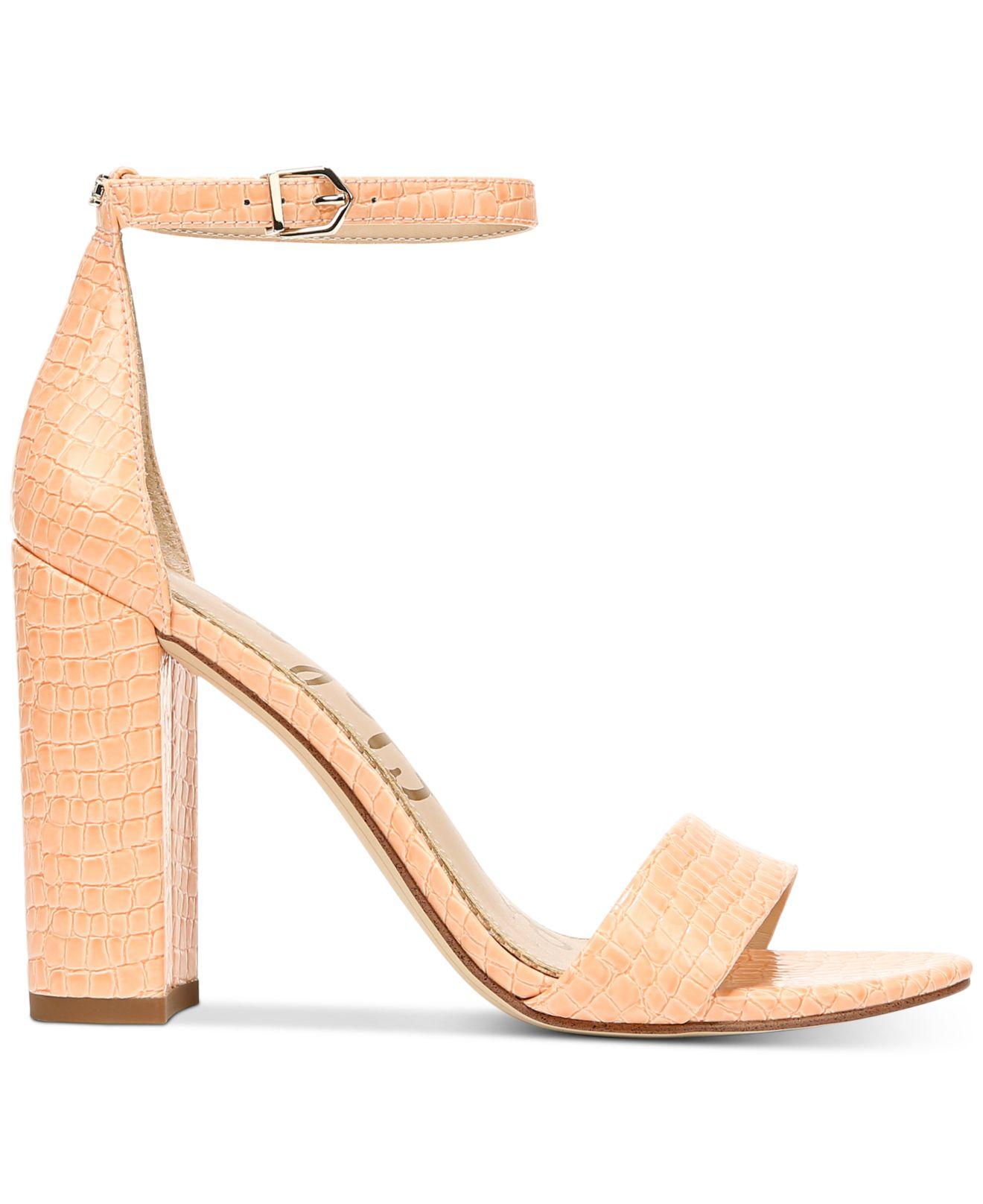 Sam Edelman Fur Yaro Dress Sandals - Lyst