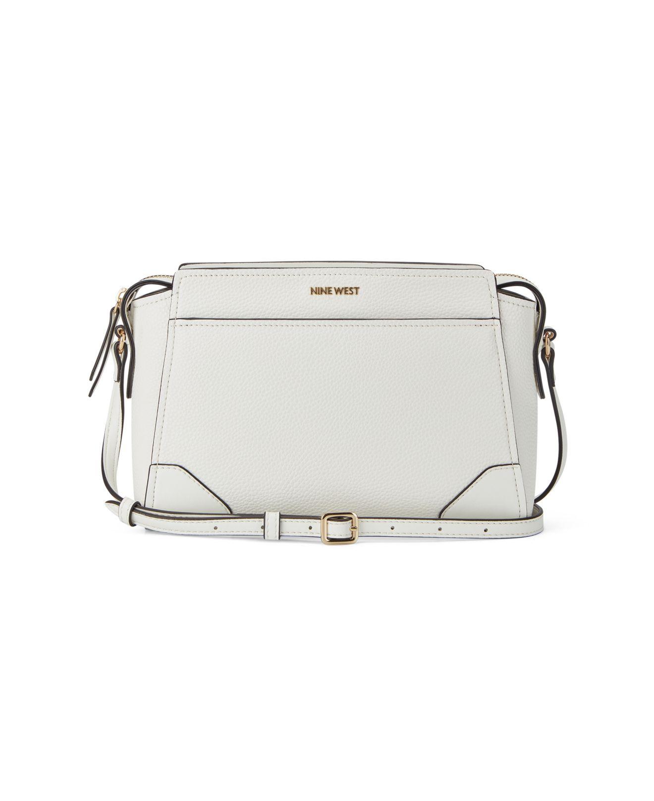 Nine West Brooklyn Jet Set Crossbody Bag in White Lyst