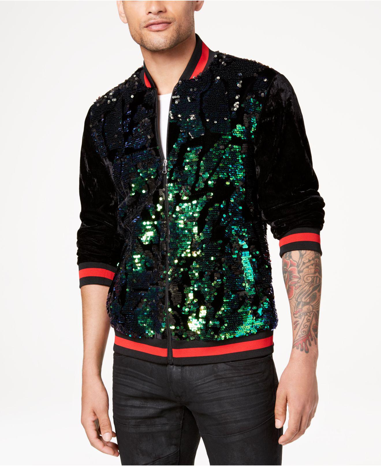 Download INC International Concepts Camo Sequin And Velvet Full-zip ...