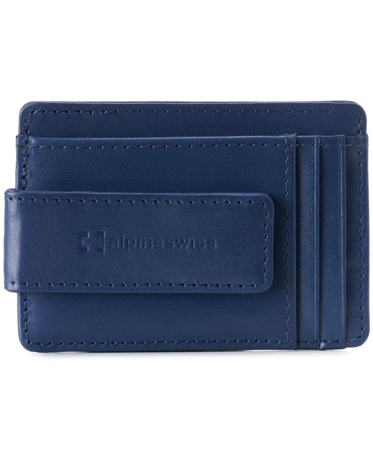Alpine Swiss Harper Mens RFID Money Clip Wallet Minimalist Slim ID Card  Holder Front Pocket Wallet Leather