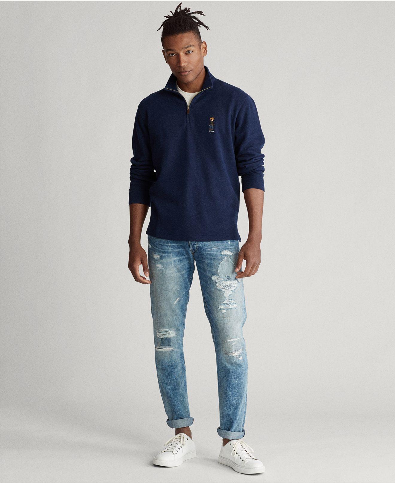 polo bear quarter zip
