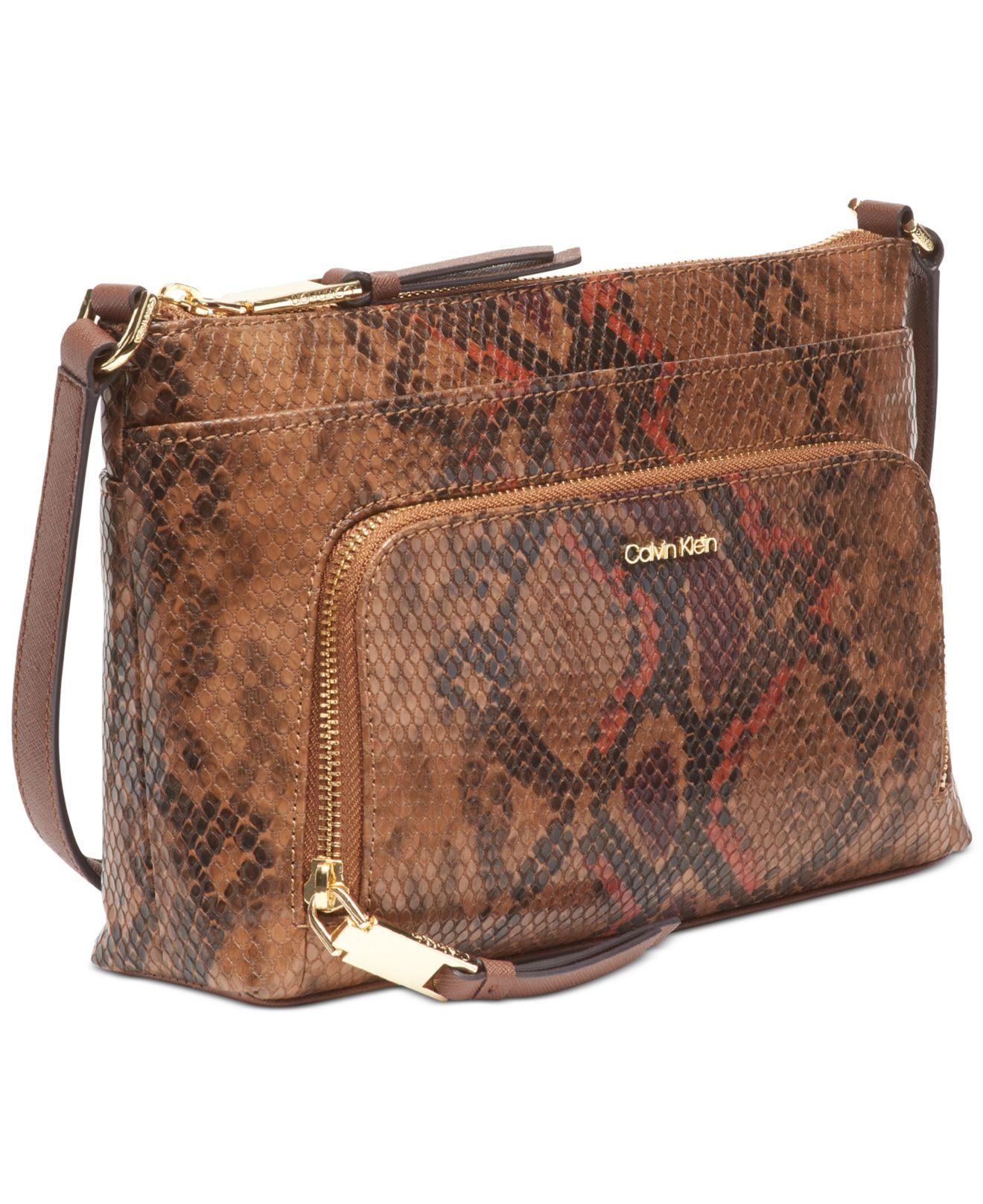 calvin klein snakeskin bag