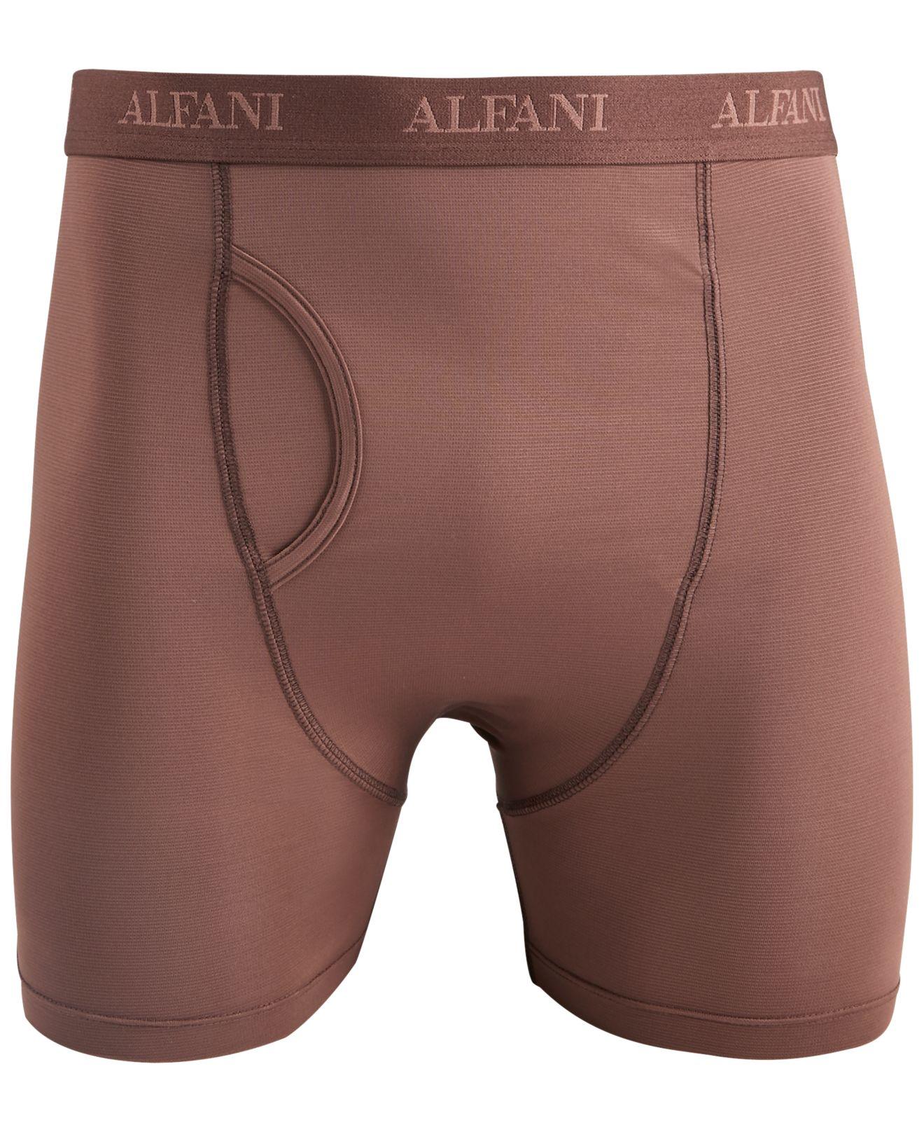 Alfani Air Mesh Quick-dry Moisture-wicking Boxer Briefs, Created For Macy's  in Brown for Men | Lyst