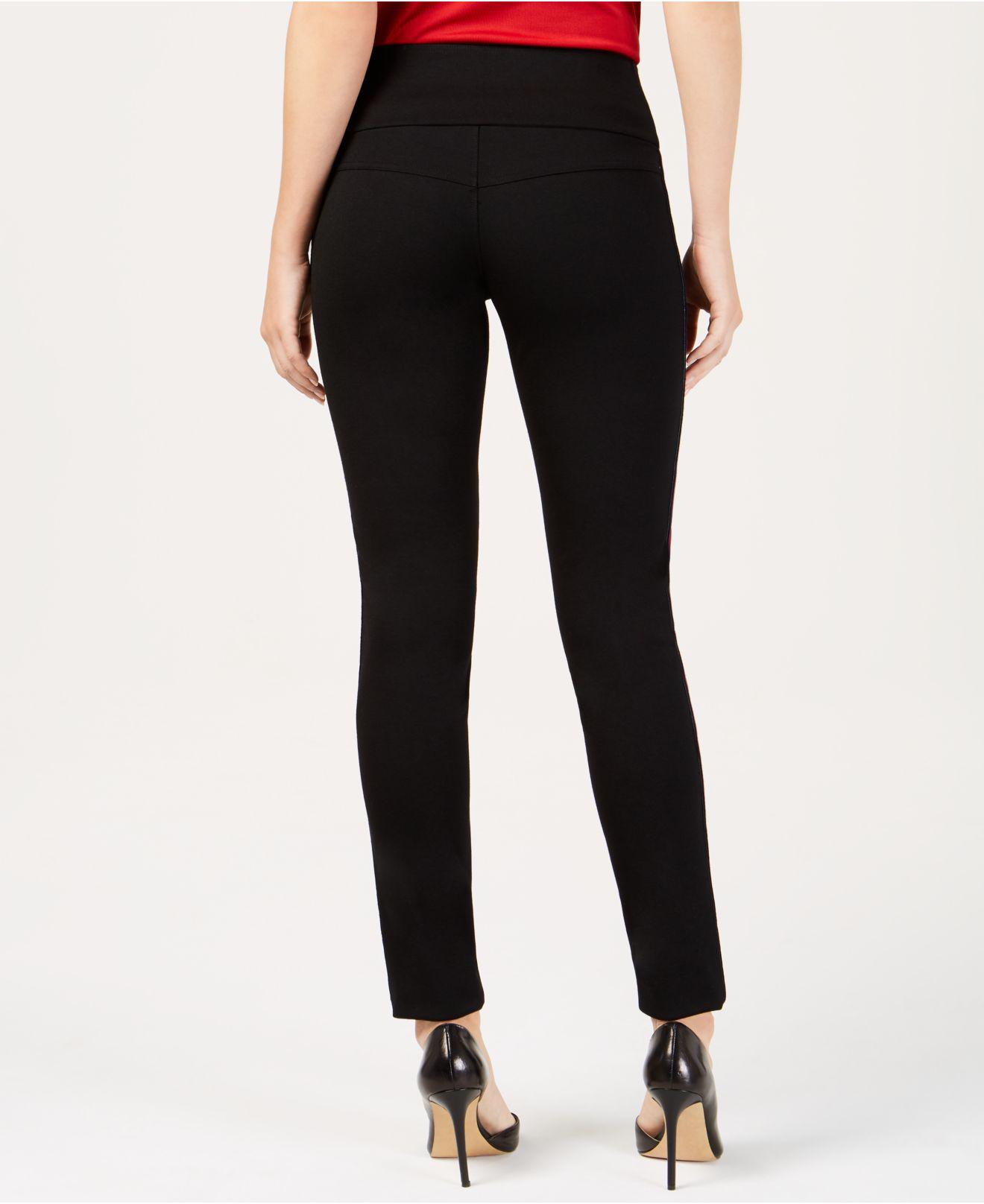 macy's faux leather pants