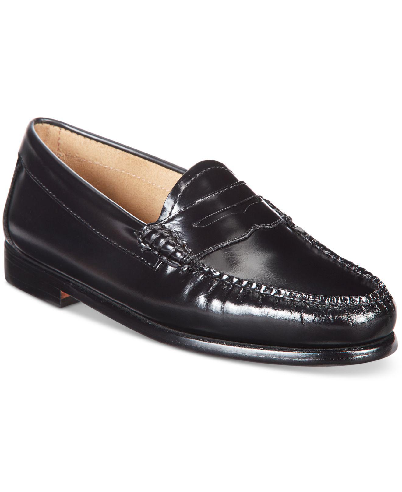 G.H.BASS Leather Women's Weejuns Whitney Penny Loafers in Black - Lyst