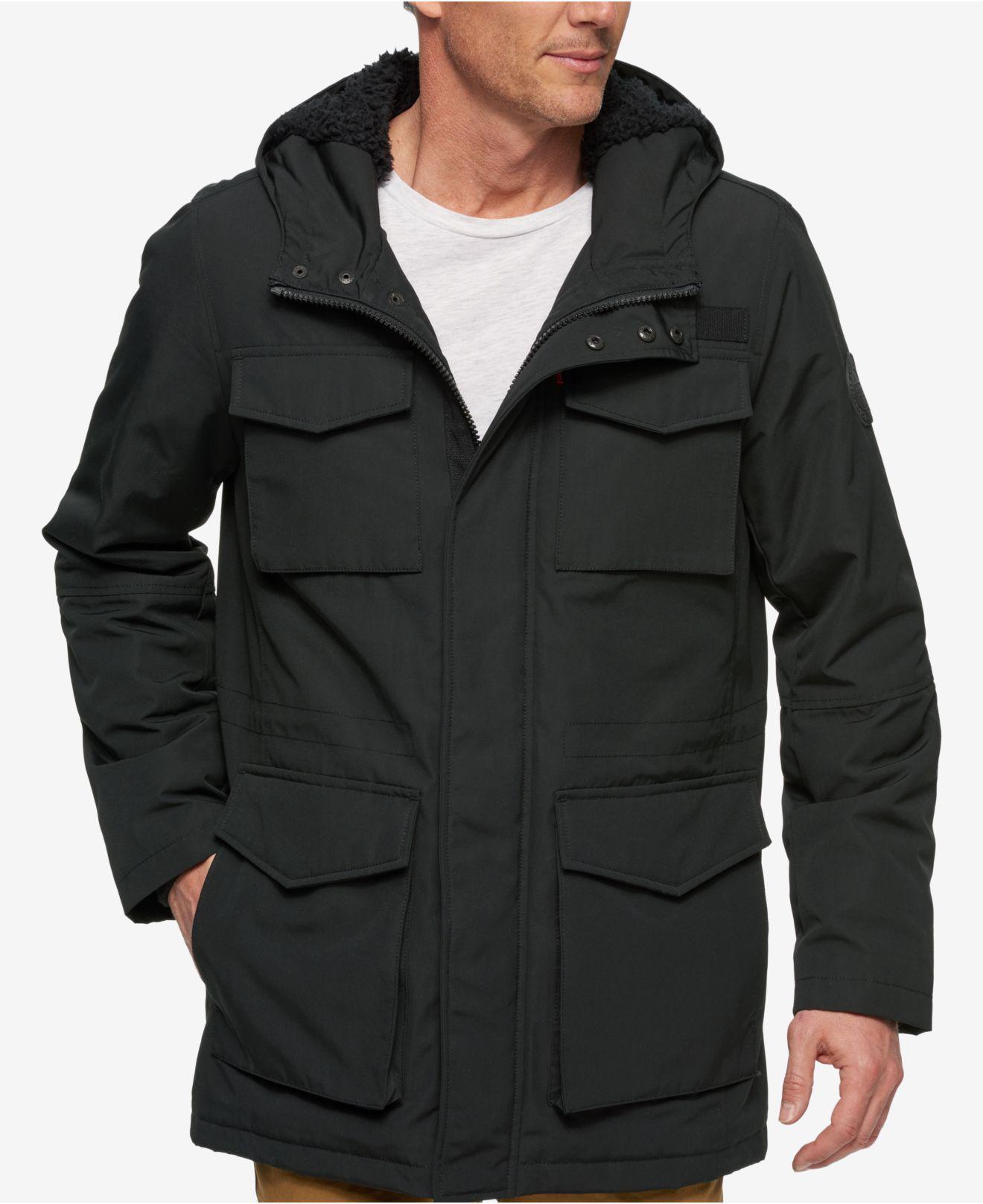 Levi's Men's Arctic Cloth Fleece-lined Parka in Black for Men - Lyst