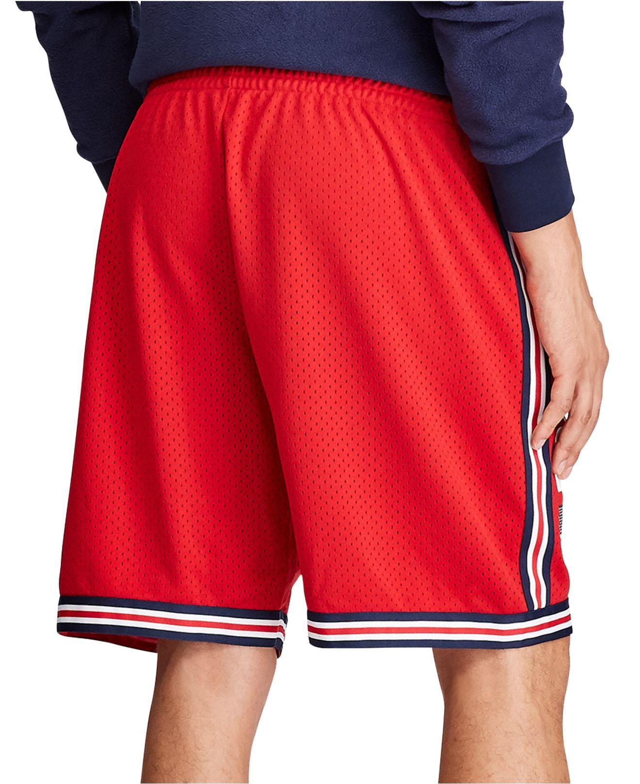 athletic shorts with polo shirt