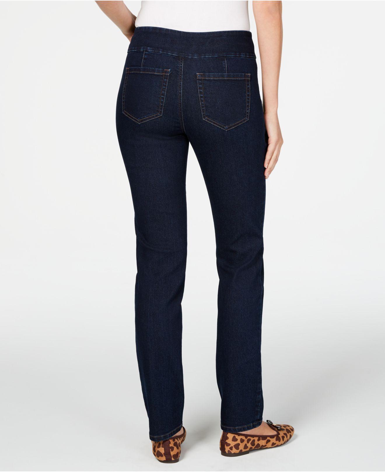 Charter Club Cambridge Pull-on Slim Fit Jeans, Created For Macy's in Blue |  Lyst