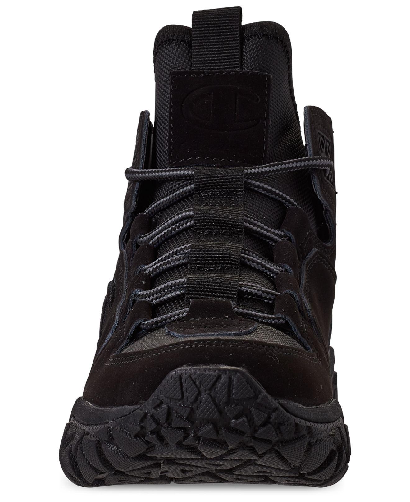 men's champion tank grid mid athletic sneaker boots