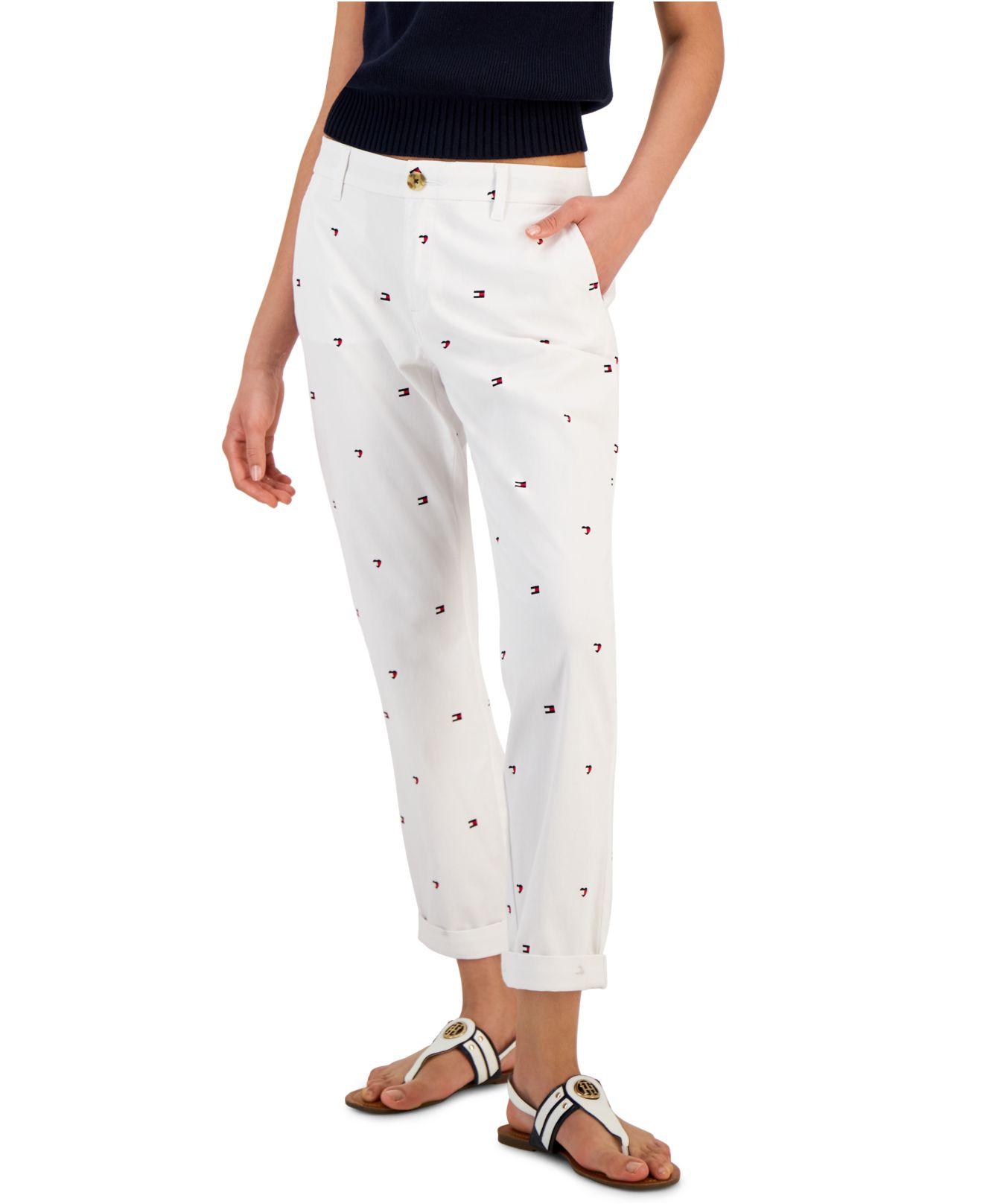 ligegyldighed absurd Adskillelse Tommy Hilfiger Hampton Heart Flag Chino Pants in White | Lyst