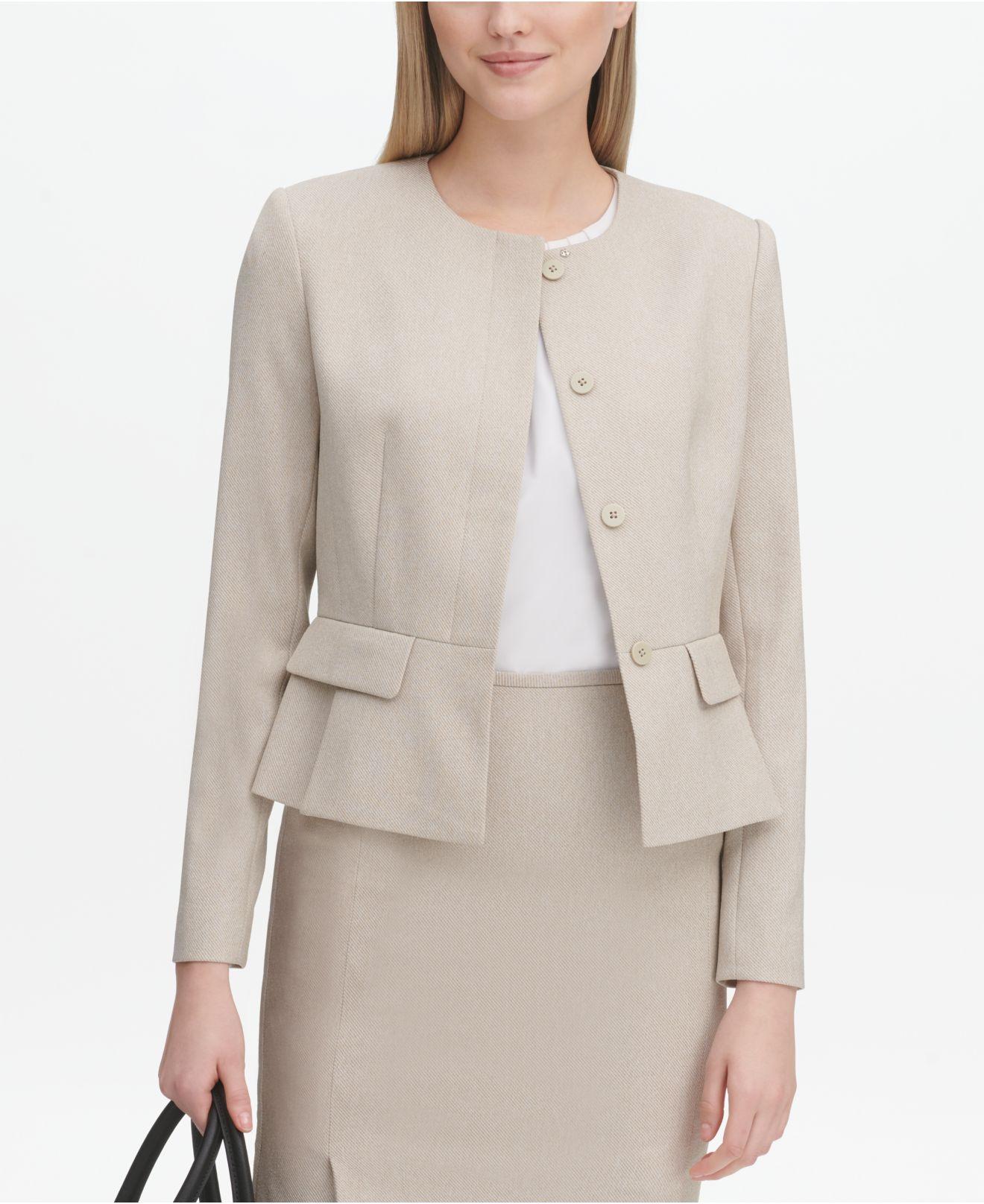 calvin klein peplum jacket