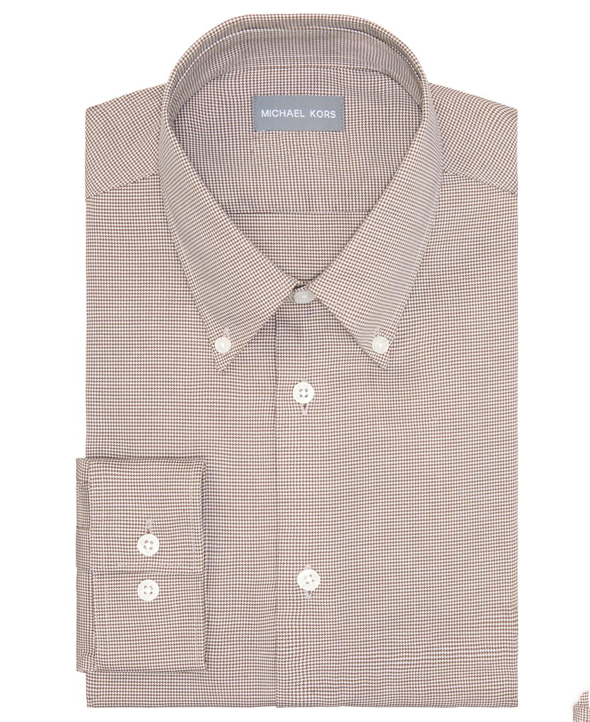 macys michael kors mens dress shirts Michael Kors Men's Regular Fit Comfort Stretch Dress Shirt - Forest Green