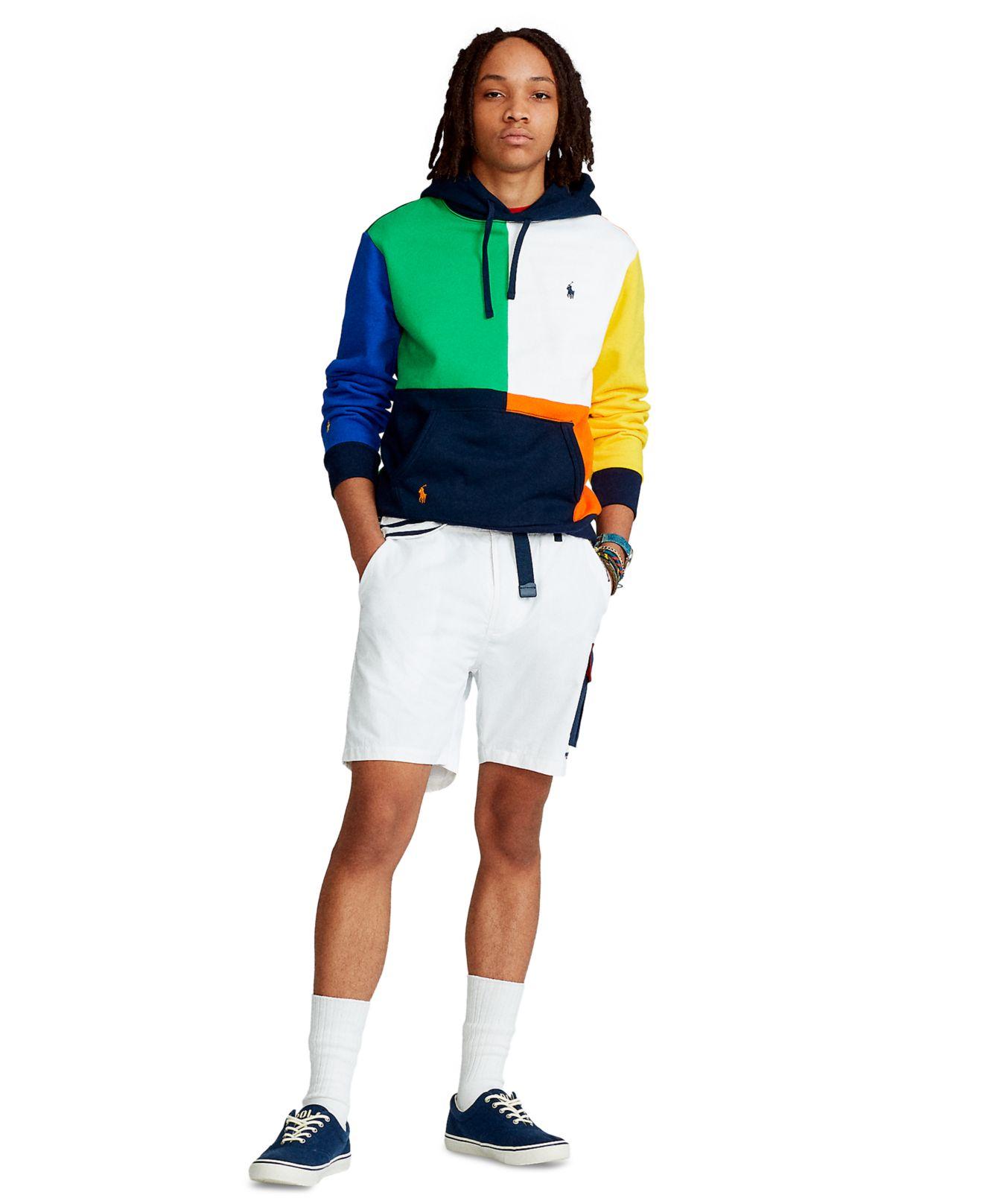 Polo Ralph Lauren Color-blocked Fleece Hoodie for Men | Lyst