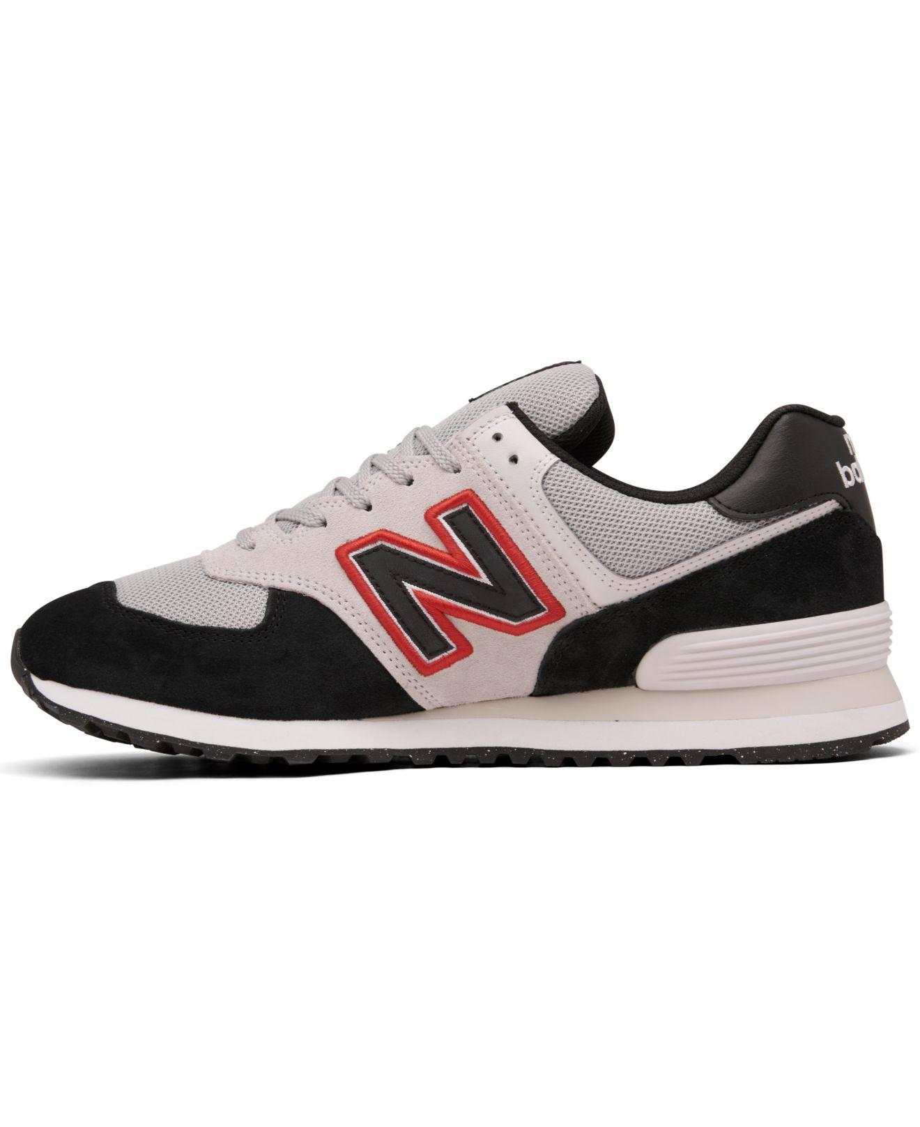 New Balance 574 Casual Sneakers From Finish Line in Black for Men | Lyst