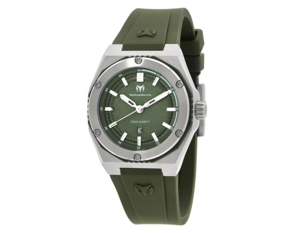 NWT Authentic Technomarine Coral Quartz Green Dial Women\ display picture 1