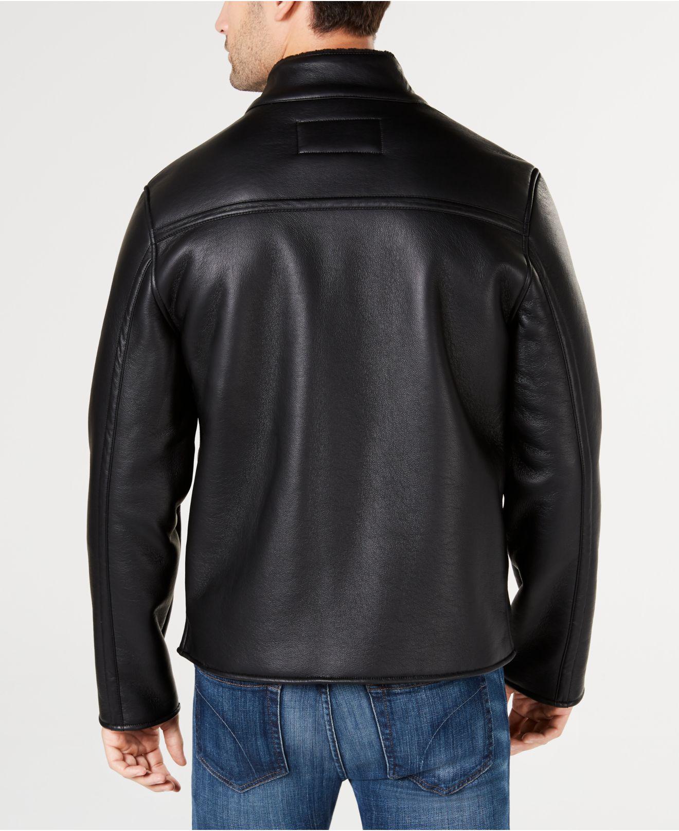 Marc New York Faux-leather Full-zip Moto Jacket, Created For Macy's in