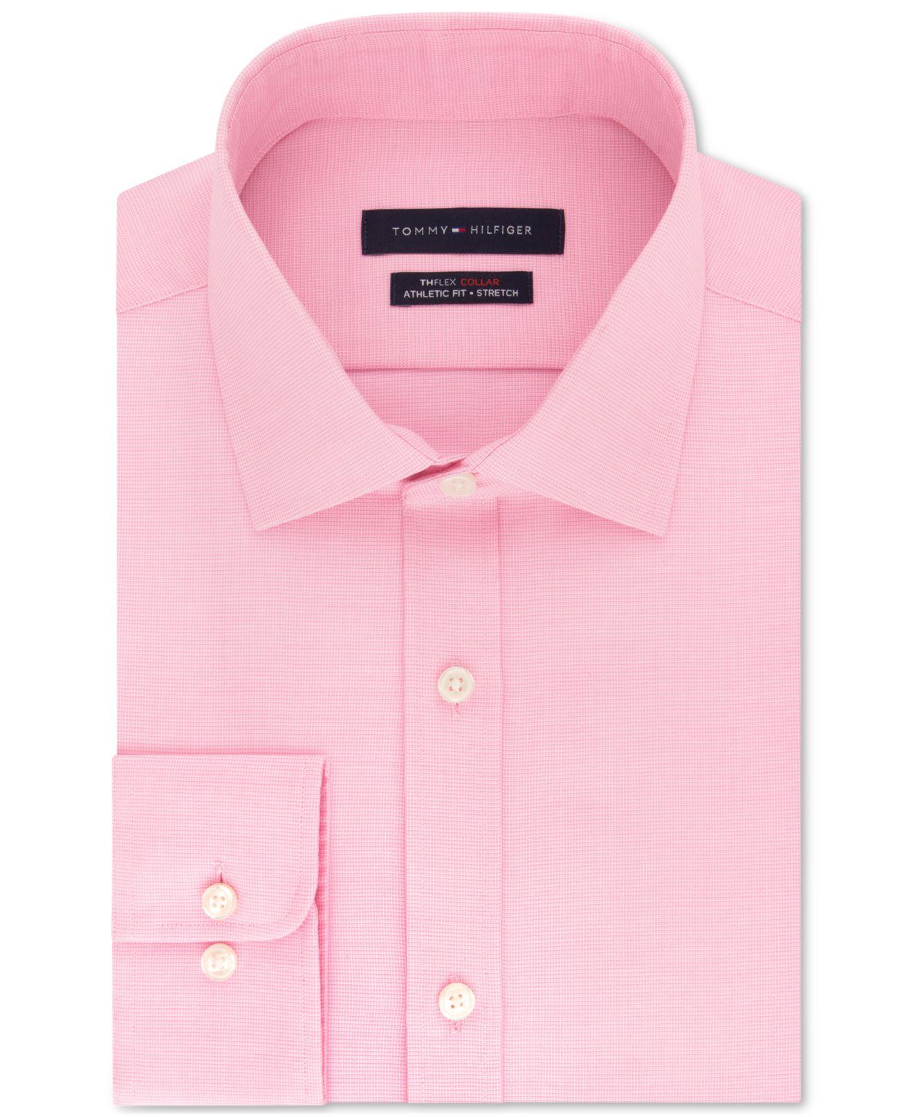 Lyst Tommy Hilfiger Th Flex Athletic Fit Noniron Stretch Tonal Micro