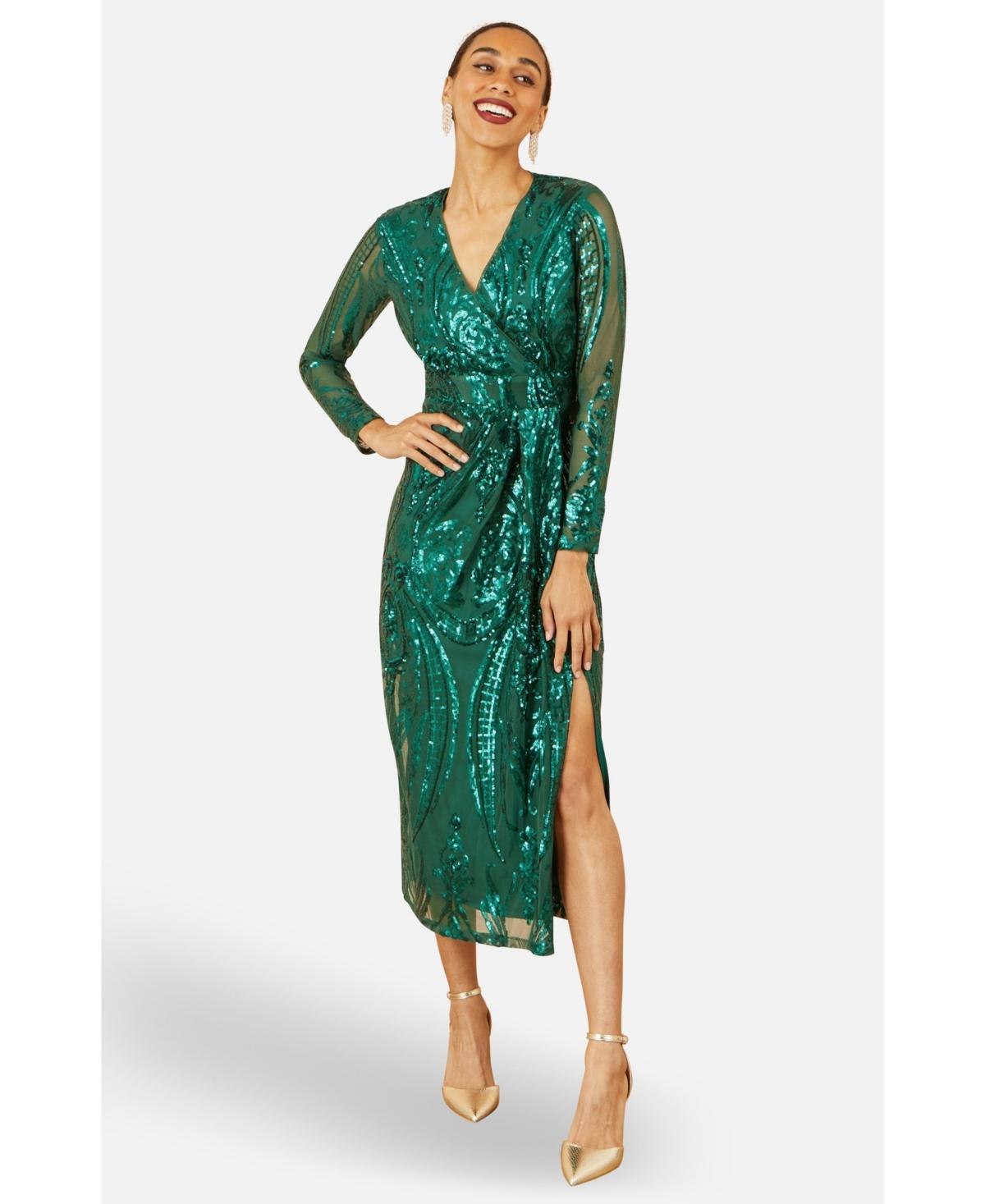 Designer Green Sequin Wrap Dresses for Women - Up to 73% off | Lyst Designer Green Sequin Wrap Dresses for Women - Up to 73% off | Lyst
