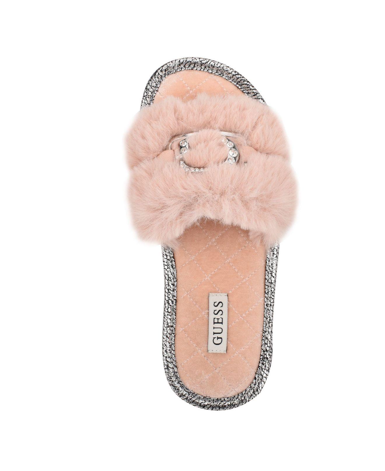 Guess women's fashion slippers - beige | Robel.shoes