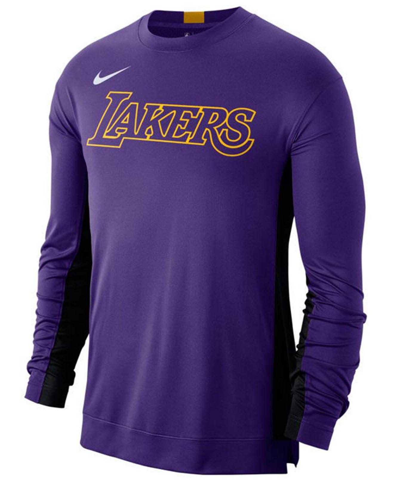 lakers dri fit long sleeve