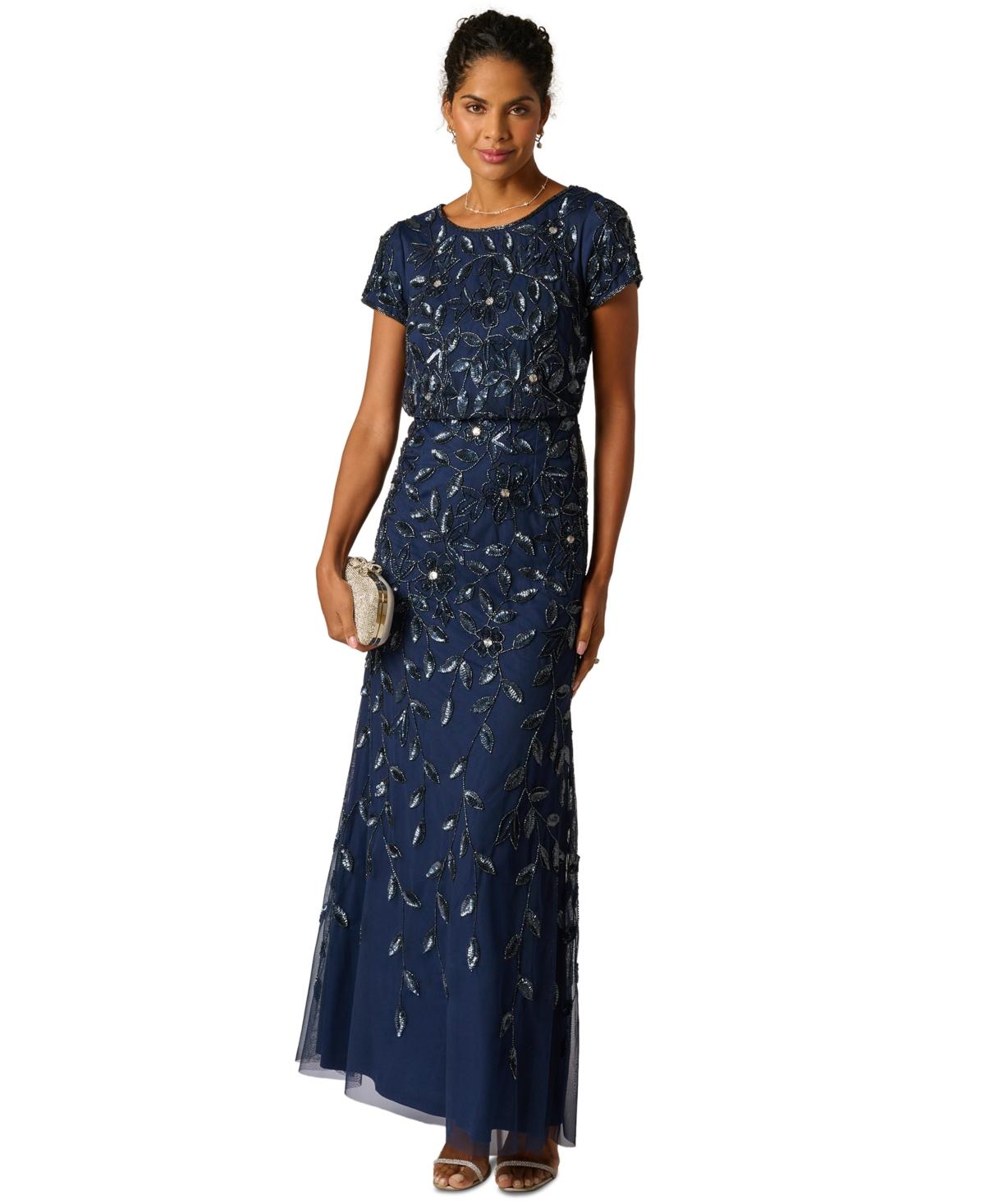 beaded fish dress Bowfin Fish Embellished Lurex Dress L main image 1