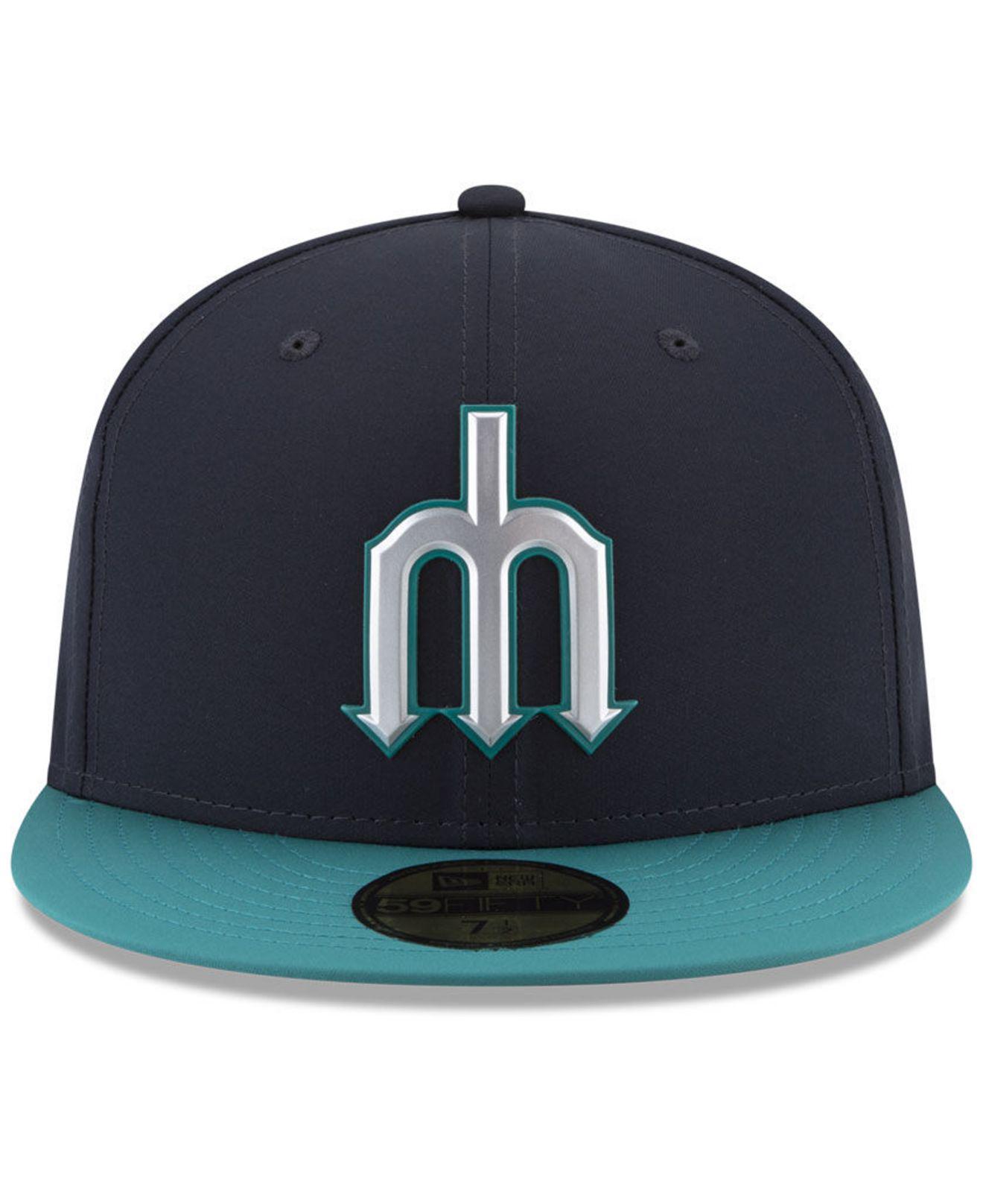KTZ Seattle Mariners Spring Training Pro Light 59fifty Fitted Cap in Blue  for Men