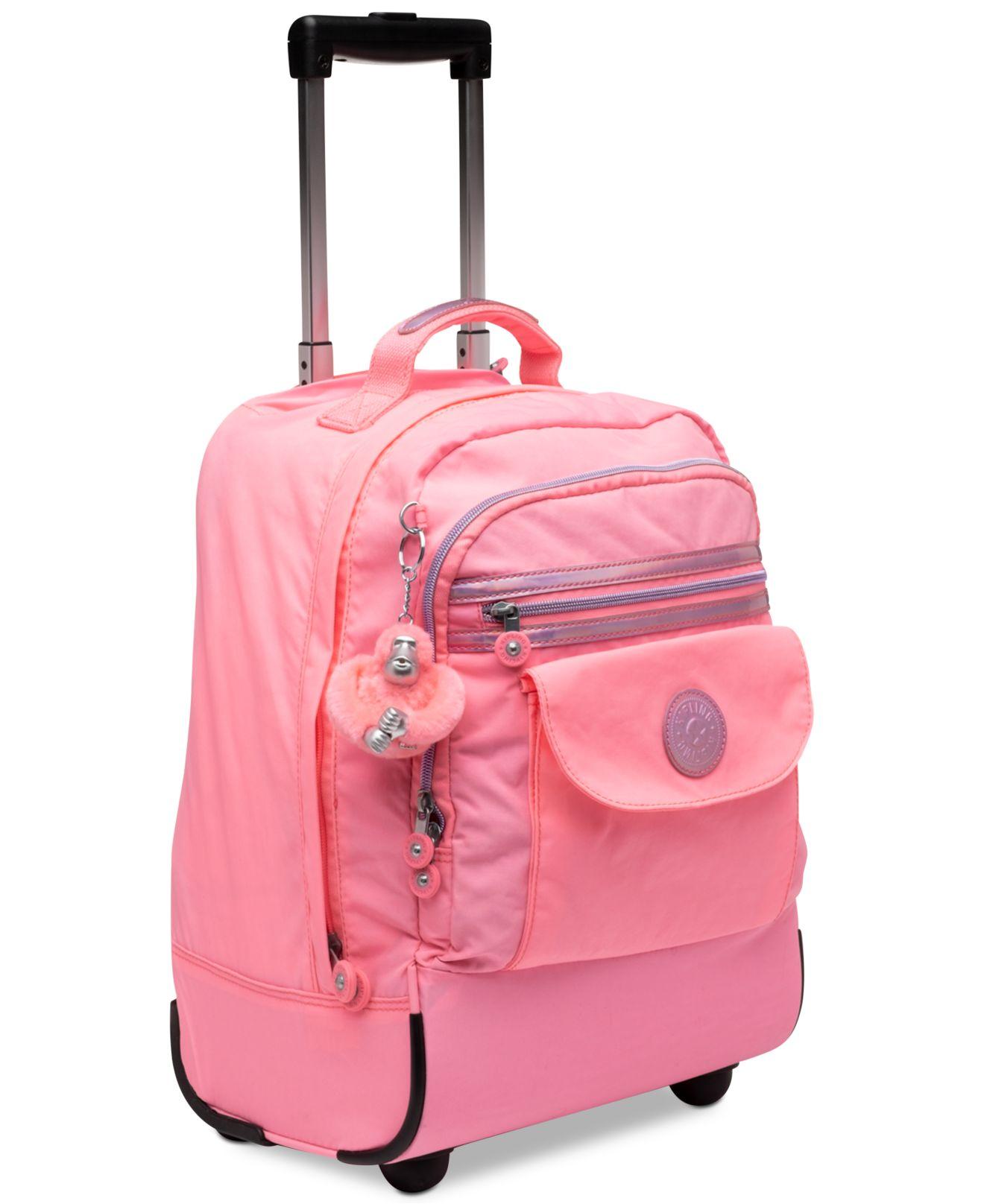Kipling Synthetic Unisexadults Luggage Sanaa Wheeled Backpack in Pink