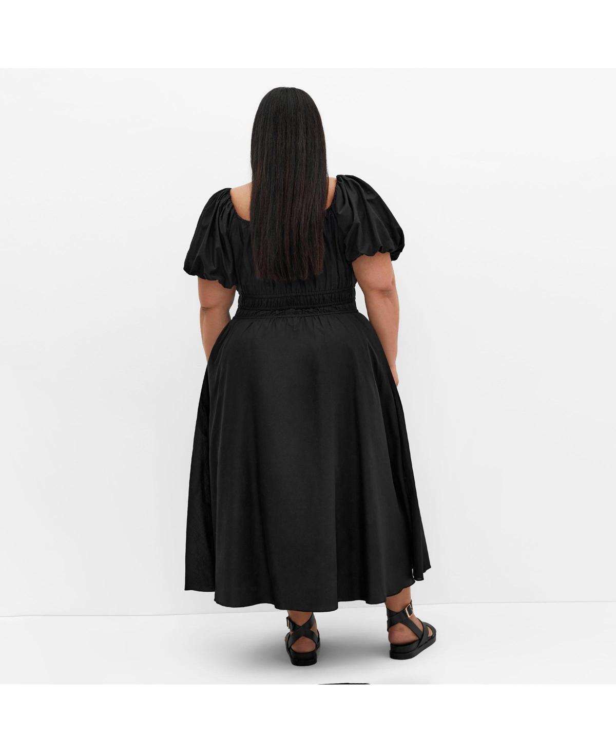City Chic Plus Size Lillian Midi Dress in Black | Lyst