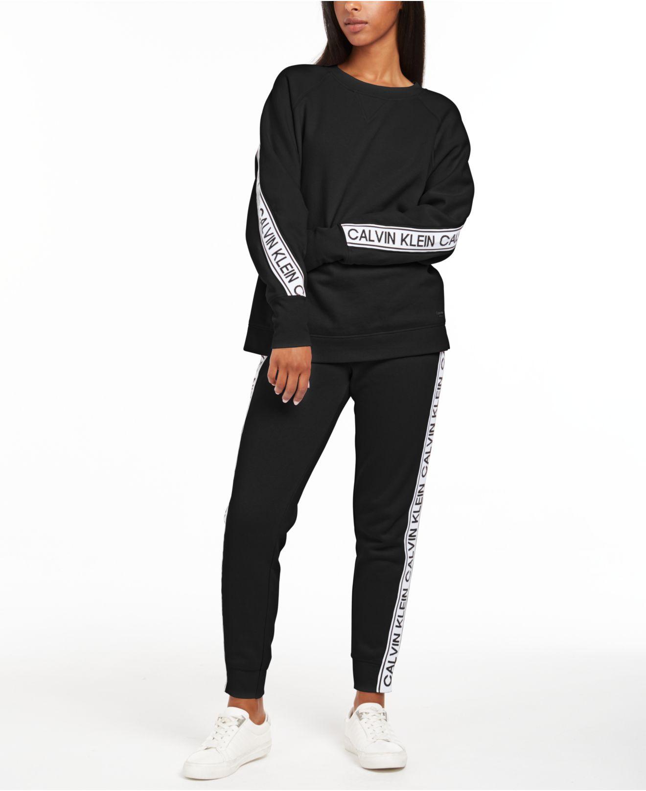 calvin klein black logo sweatshirt