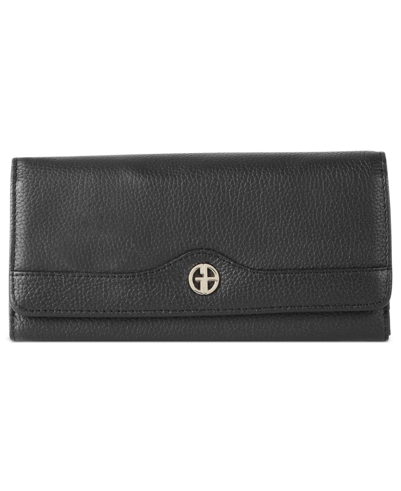 Giani Bernini Pebble Leather Receipt Wallet, Created For Macy's in ...