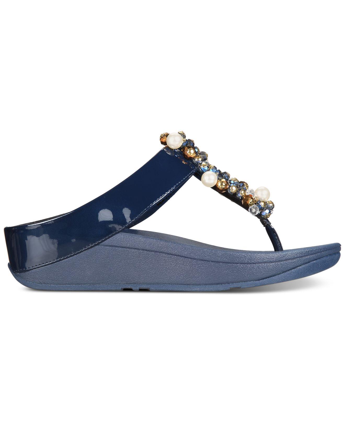 Fitflop Deco Flip-flop Sandals in Blue | Lyst