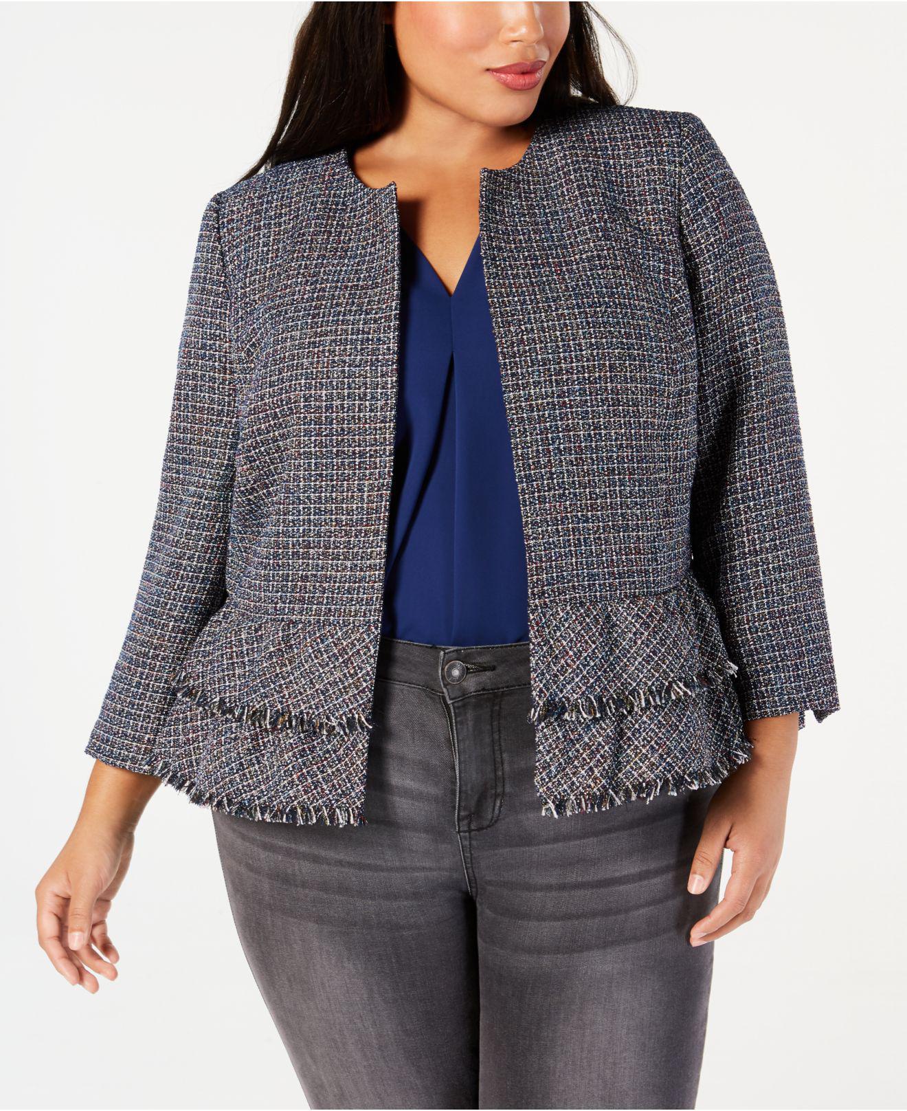 nine west tweed jacket