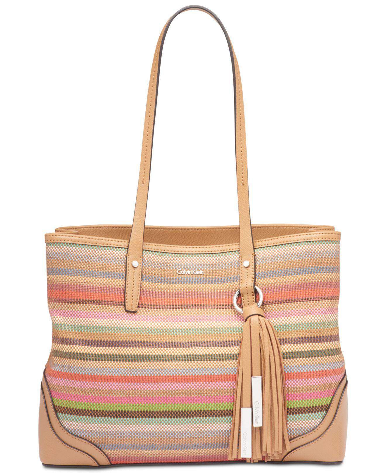 Lyst Calvin Klein Maggie Fl Tote Gallery