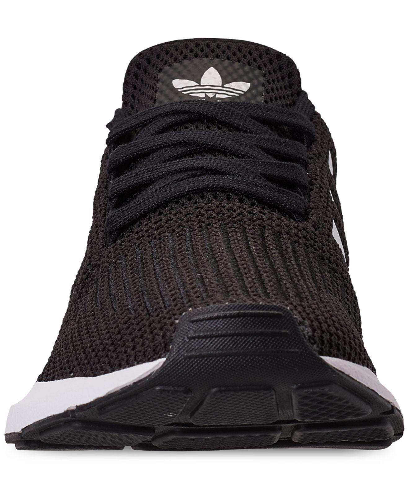 adidas swift run core black & future white womens shoes