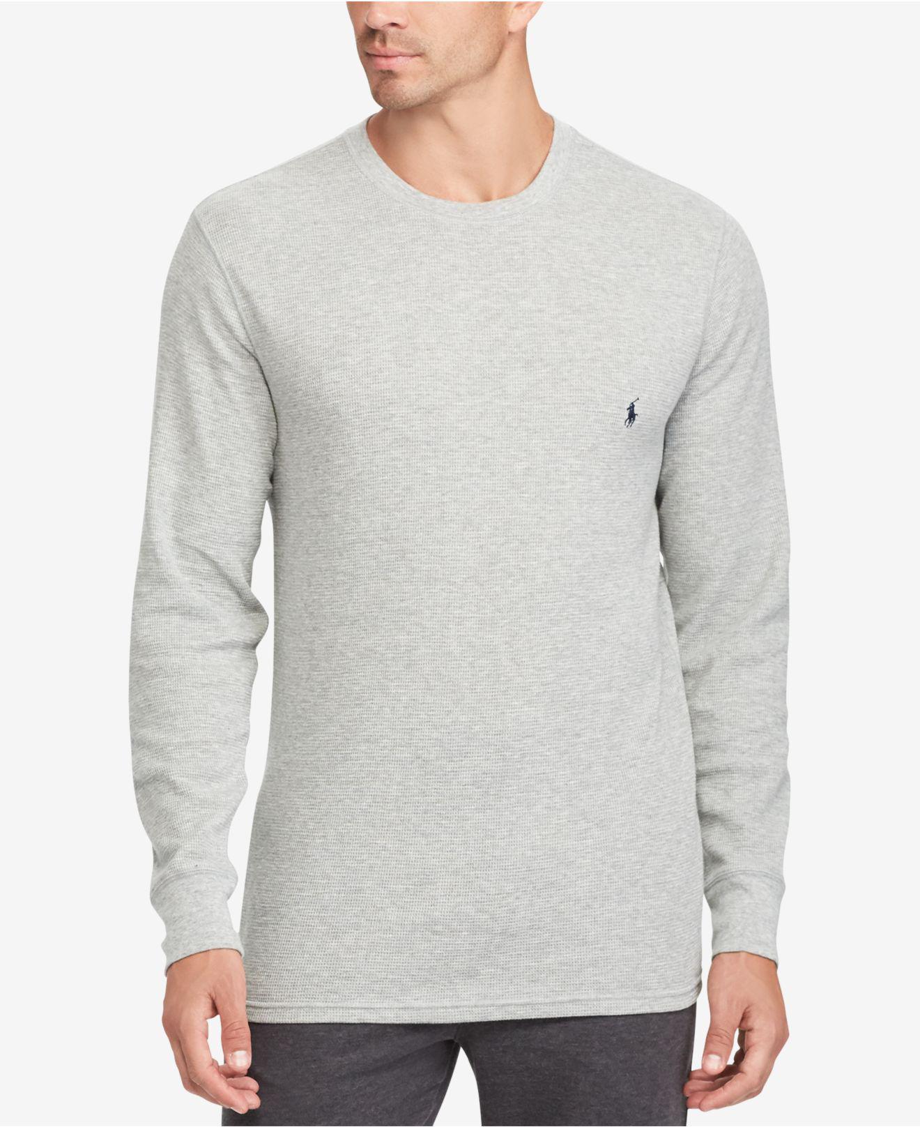 polo waffle knit thermal