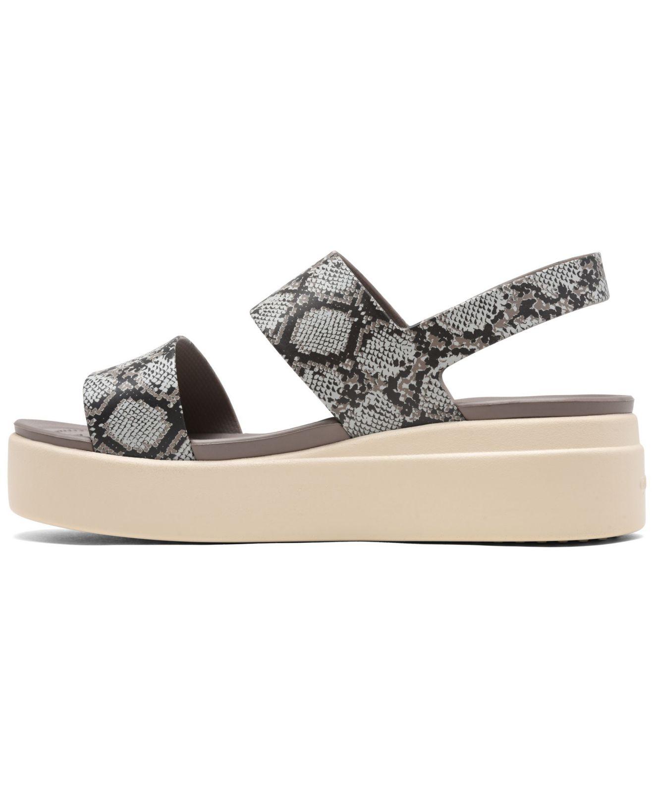 women's crocs brooklyn low wedge sandals