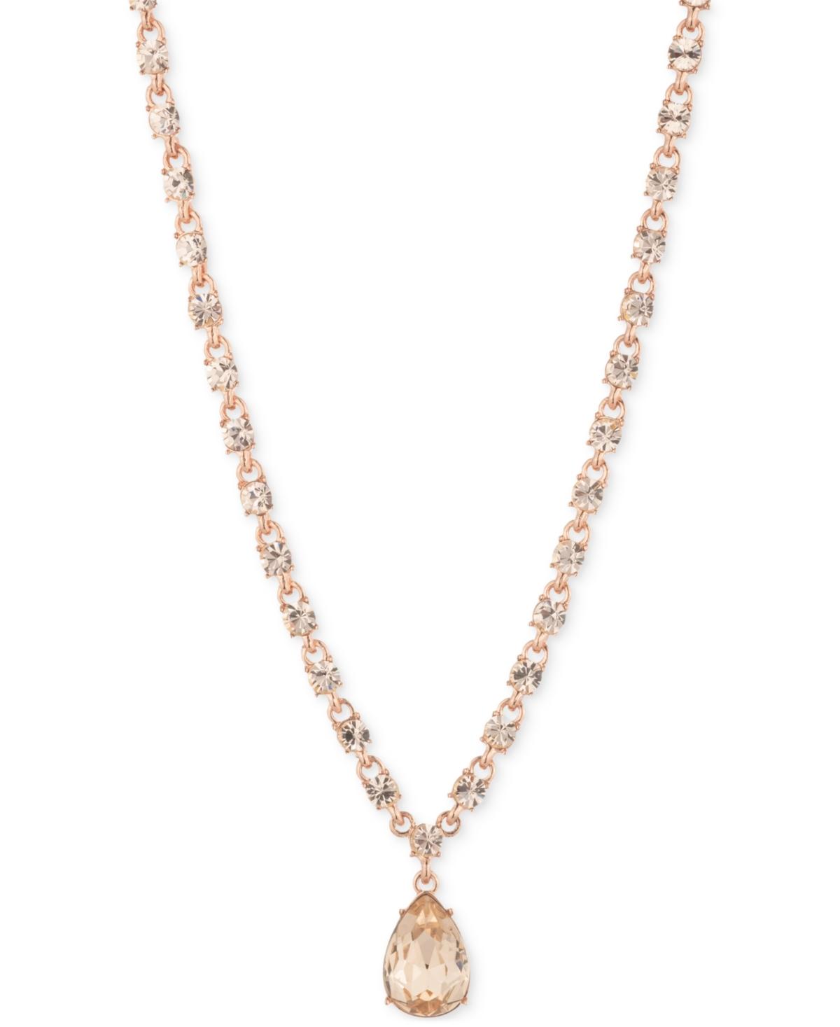 【最終値下げ】Givenchy Pear-Shape Crystal ネックレス Givenchy Pear-Shape Crystal Lariat Necklace, 16