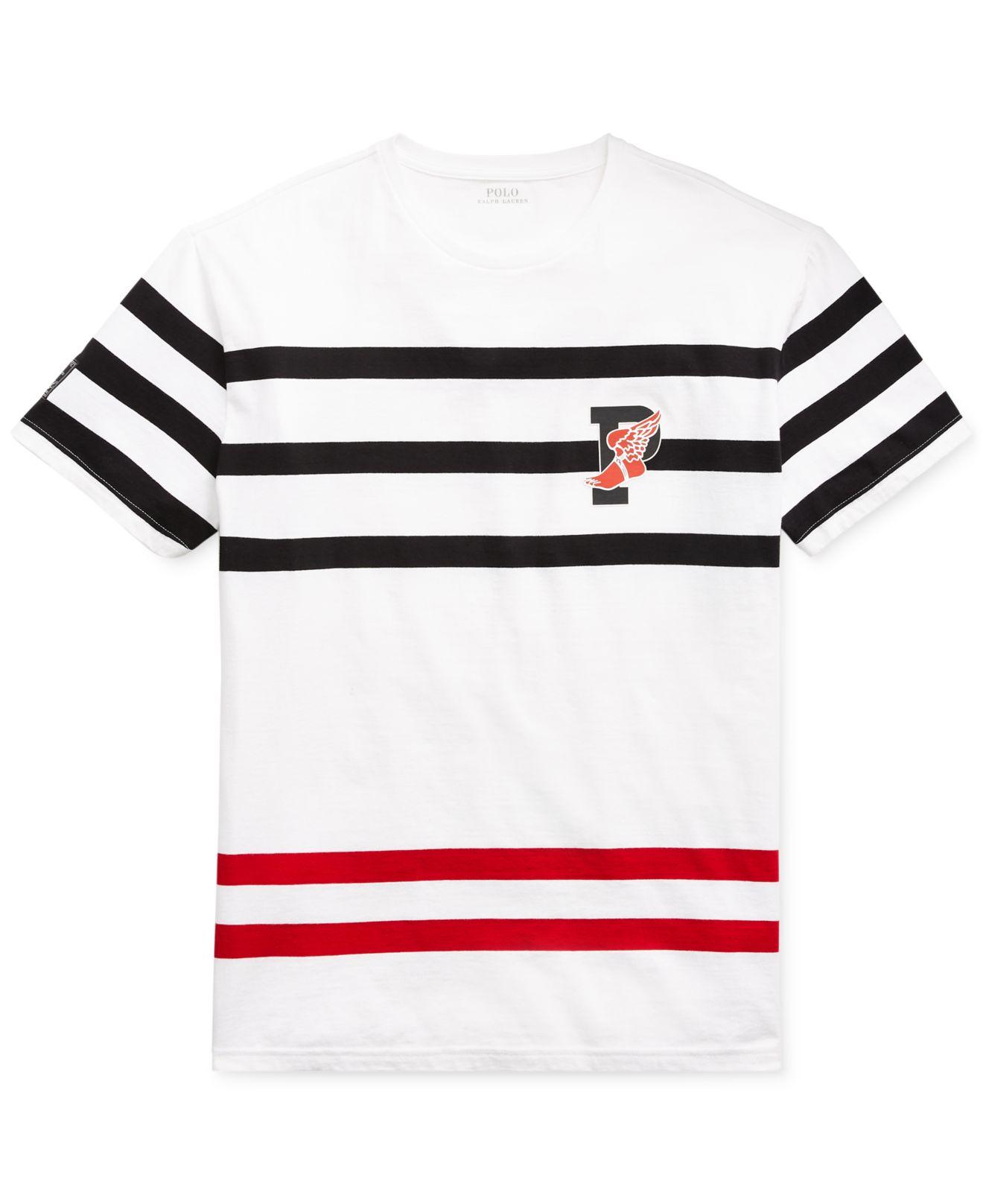 Polo Ralph Lauren Rubber Active Fit P-wing T-shirt in White for Men | Lyst