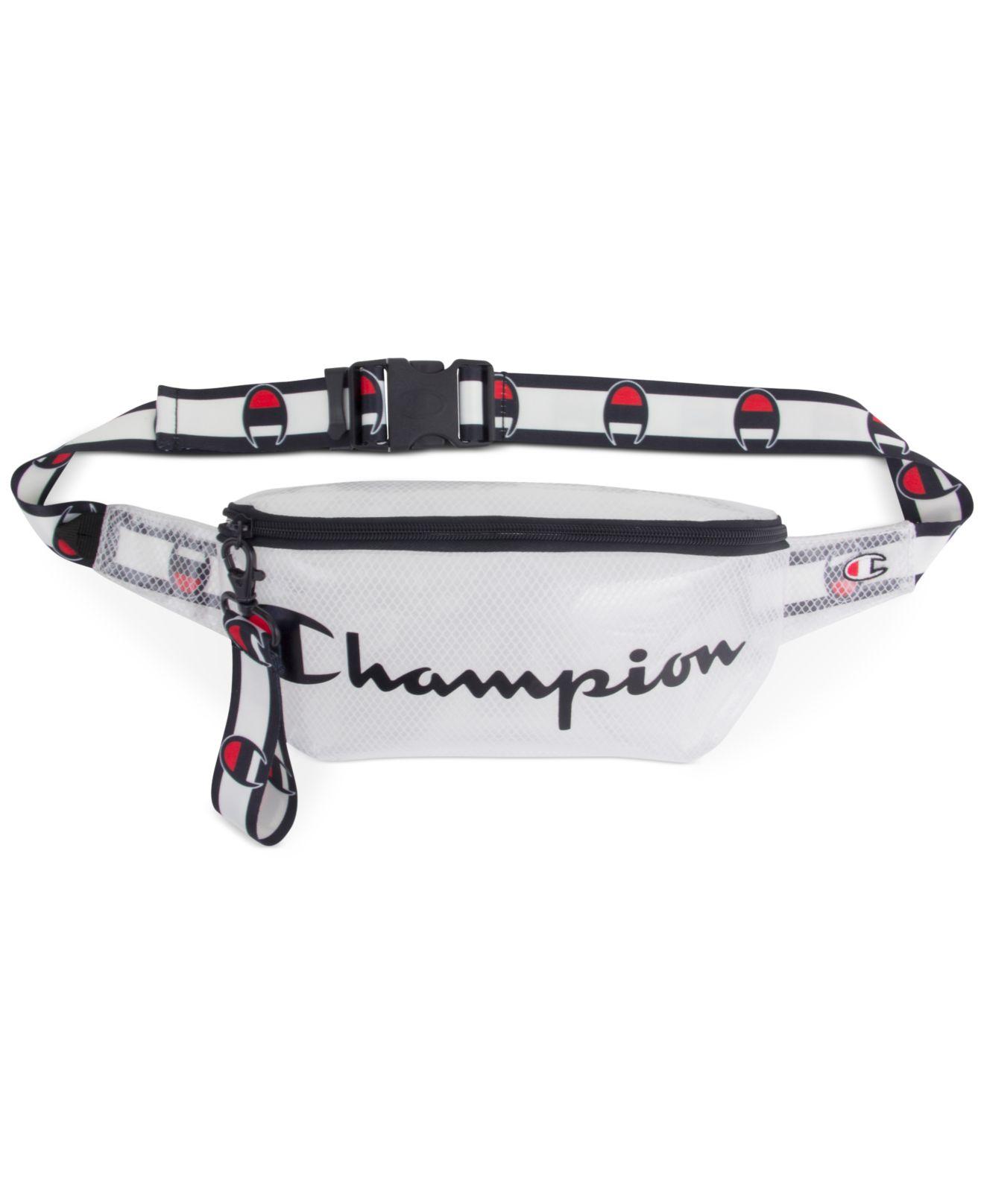 clear champion fanny pack