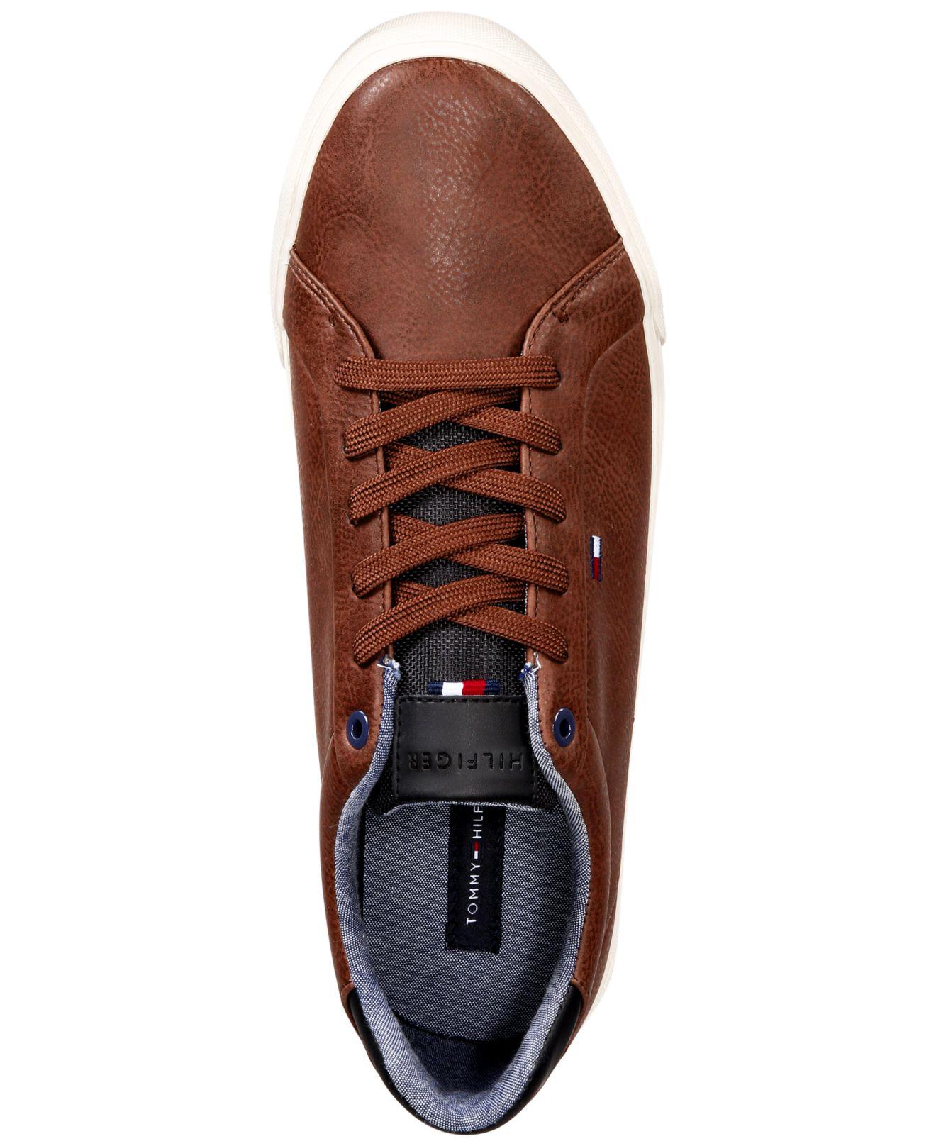 Tommy Hilfiger Leather Ref Low-top Sneakers in Dark Brown (Brown) for Men -  Lyst